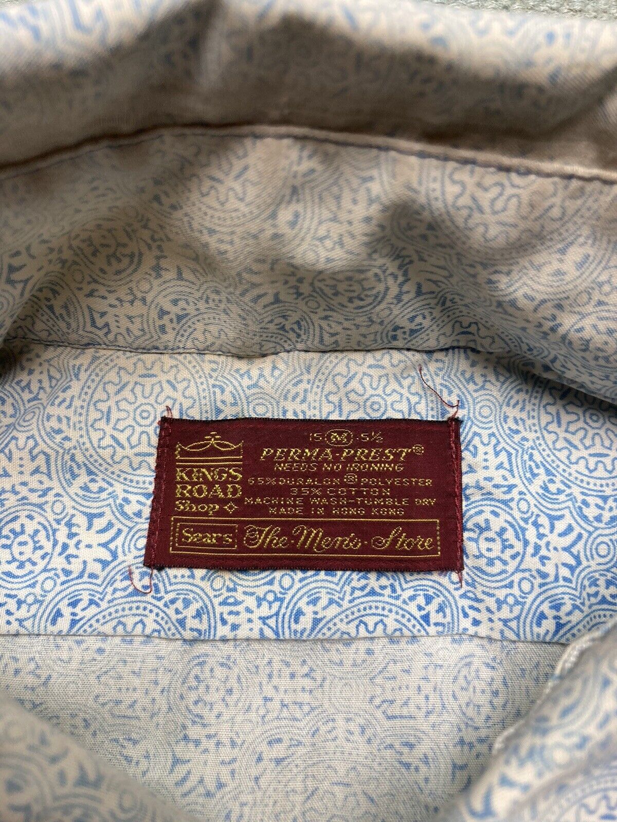 Sears × Vintage VTG 70s shirt sears kings road paint distressed mandala M Size US M / EU 48-50 / 2 - 7 Thumbnail