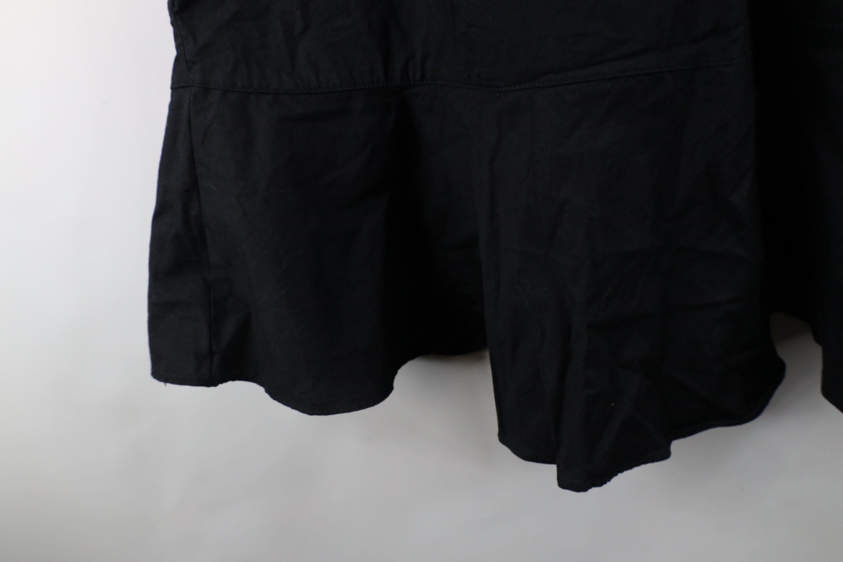 Vintage Tuckernuck Callahan Ruffled Hem Swing Shirt Dress Black Size L / US 10 / IT 46 - 6 Thumbnail