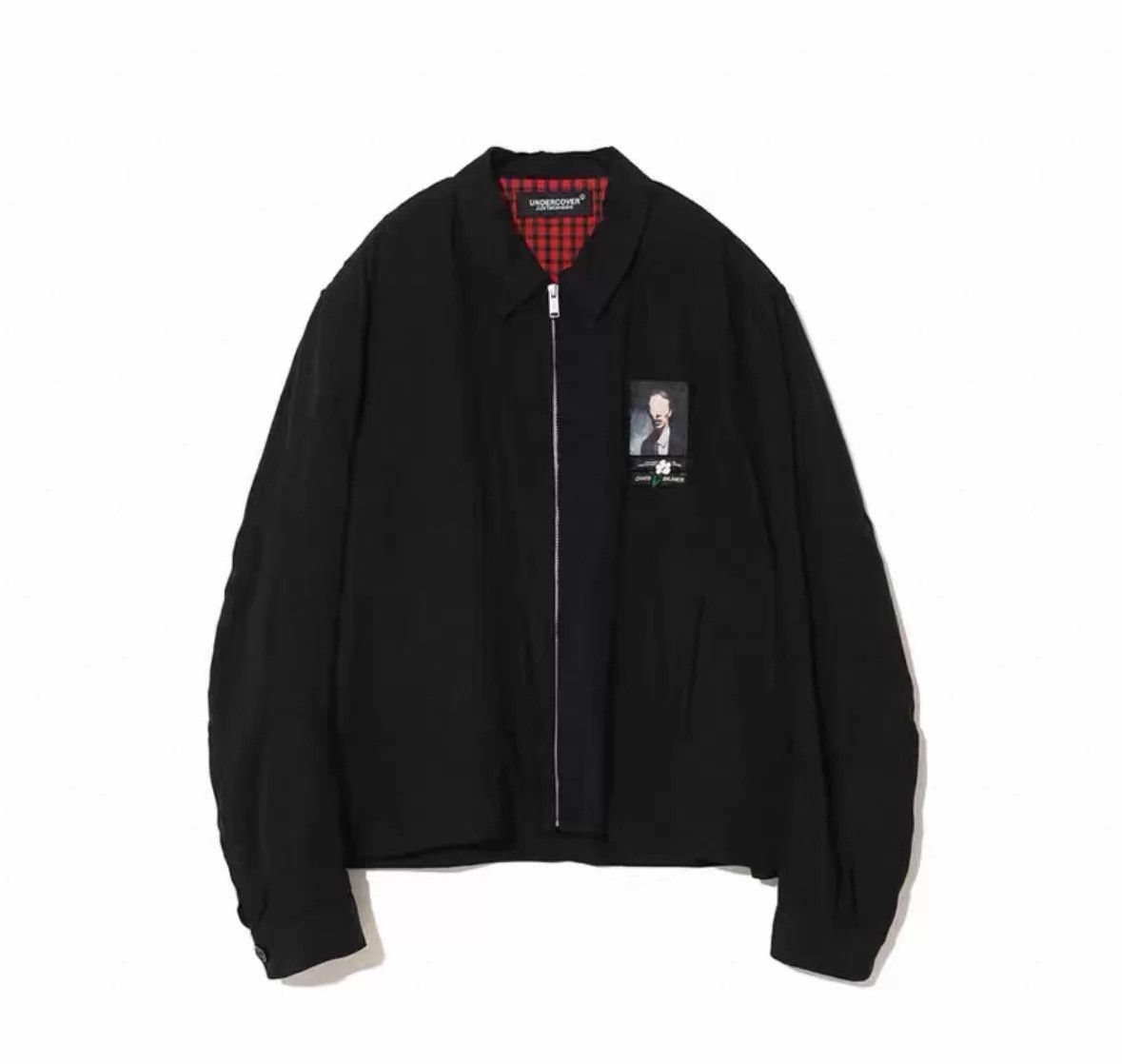 Undercover Black Zip-Up Jacket with Portrait Patch - Size L Size US L / EU 52-54 / 3 - 1 Thumbnail