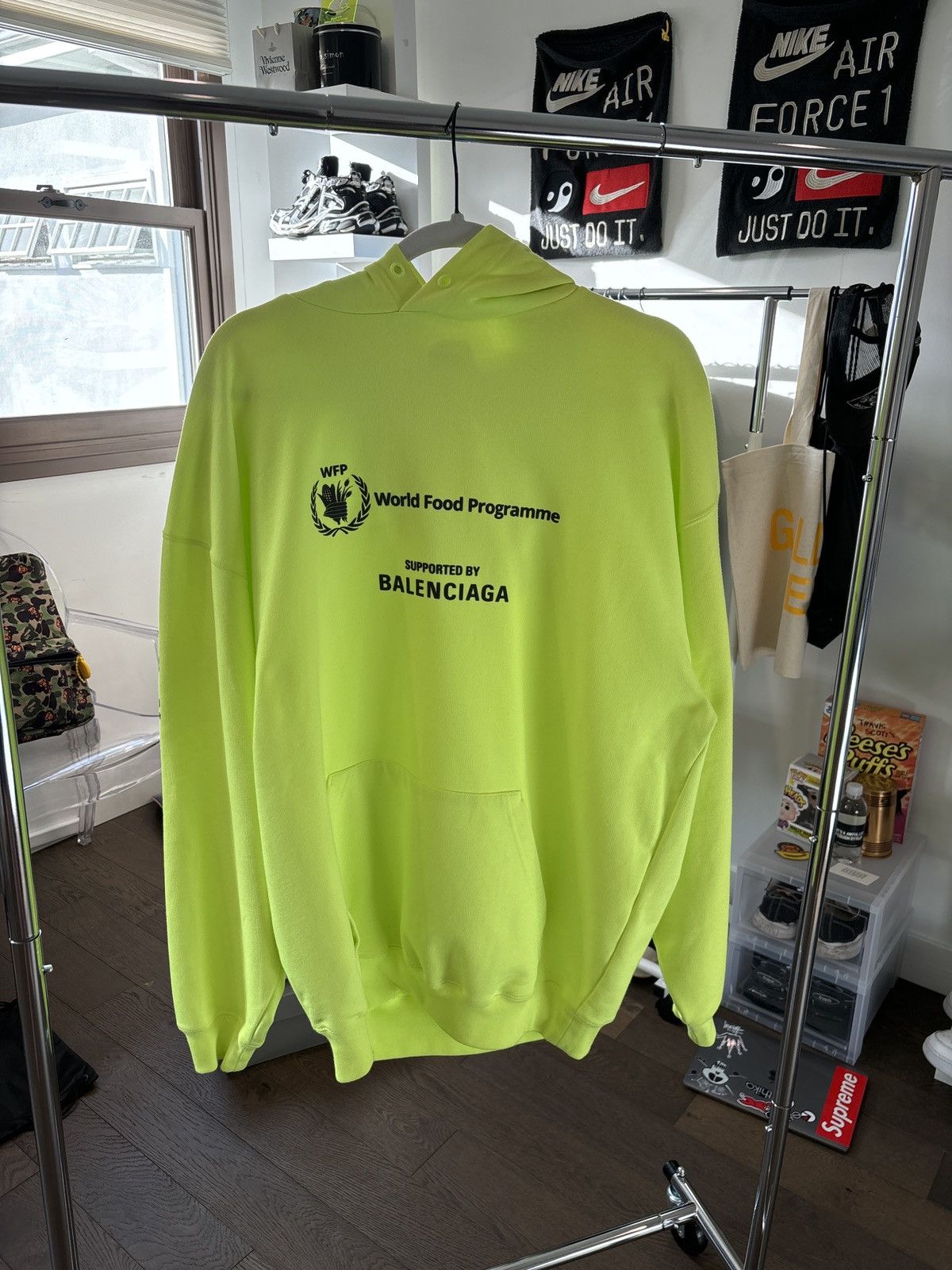 Balenciaga world food programme hoodie sales