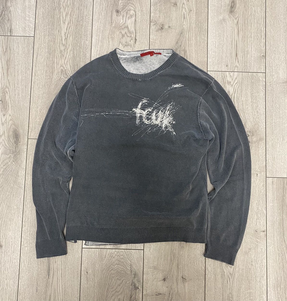 Japanese Brand × Vintage Avant garde vintage fcuk(fuck) jeans rare long sleeve shirt Size US L / EU 52-54 / 3 - 1 Thumbnail
