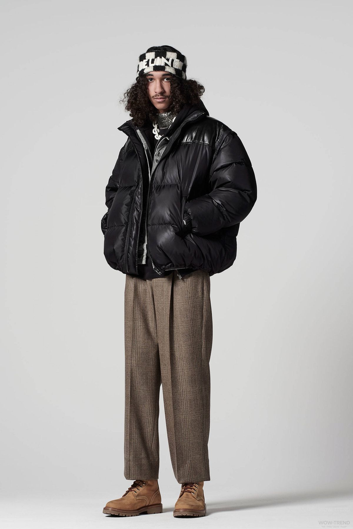 Celine Black Leather Panel Puffer Jacket with Removable Sleeves Size US S / EU 44-46 / 1 - 2 Thumbnail