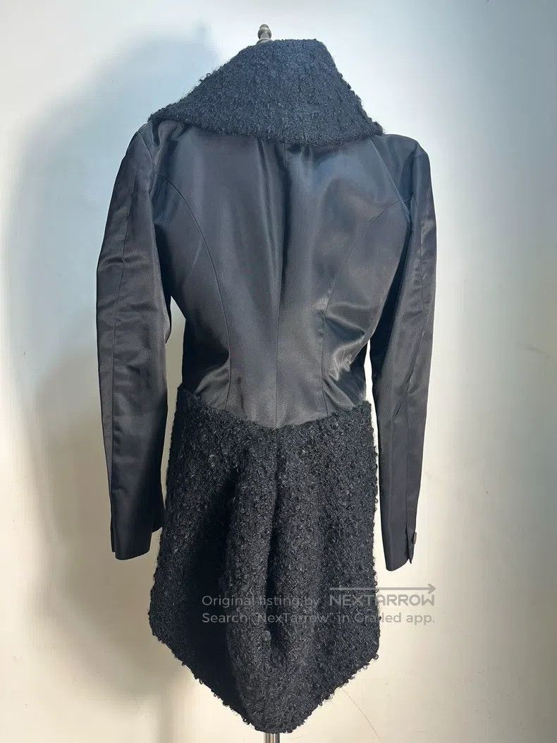 Issey Miyake Issey Miyake Black Asymmetric Furry Irregular 3D Coat Size M / US 6-8 / IT 42-44 - 7 Thumbnail
