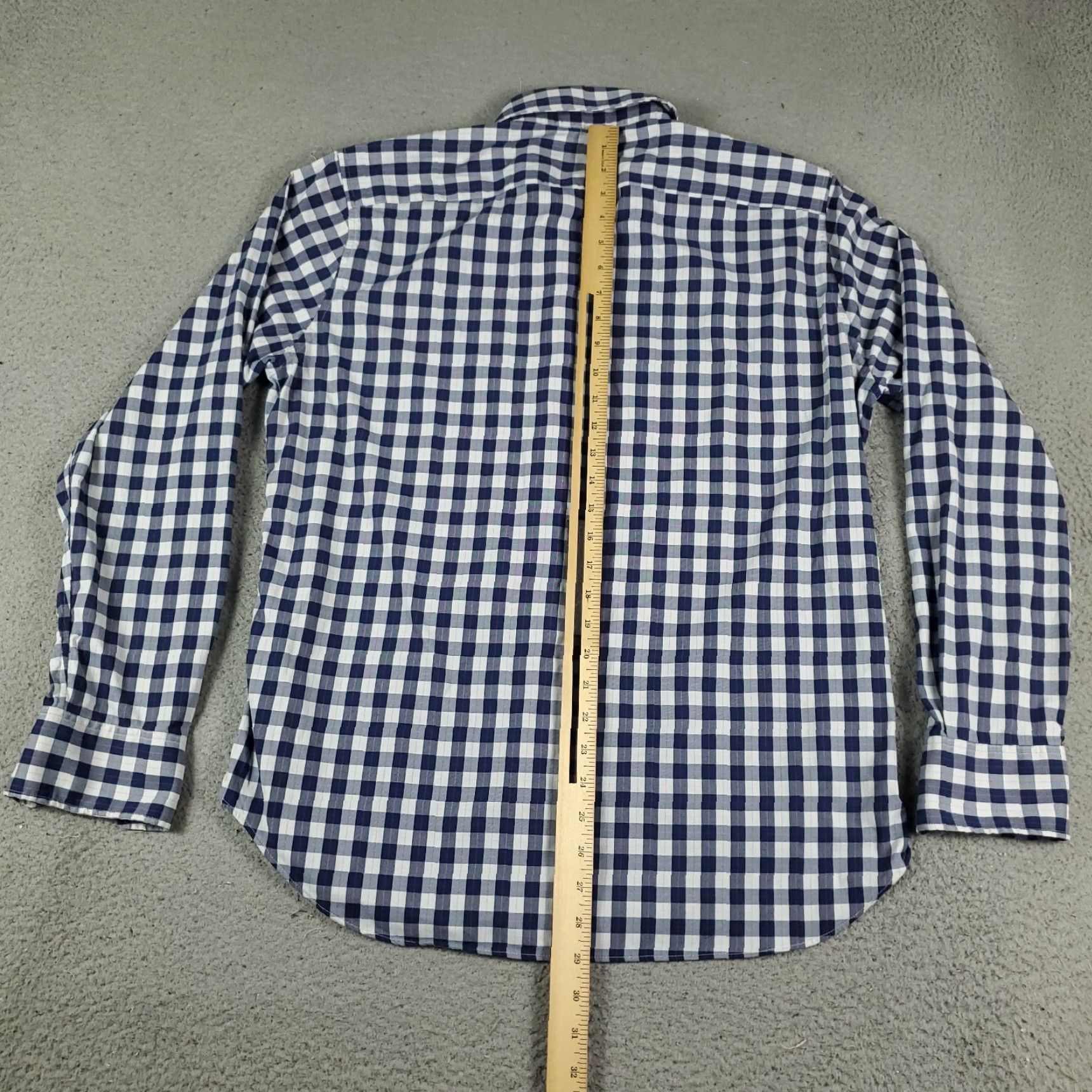 Bonobos Bonobos Shirt Men's Large Blue Plaid Slim Fit Button-Up Long Sleeve Cotton Mens Size US L / EU 52-54 / 3 - 3 Thumbnail