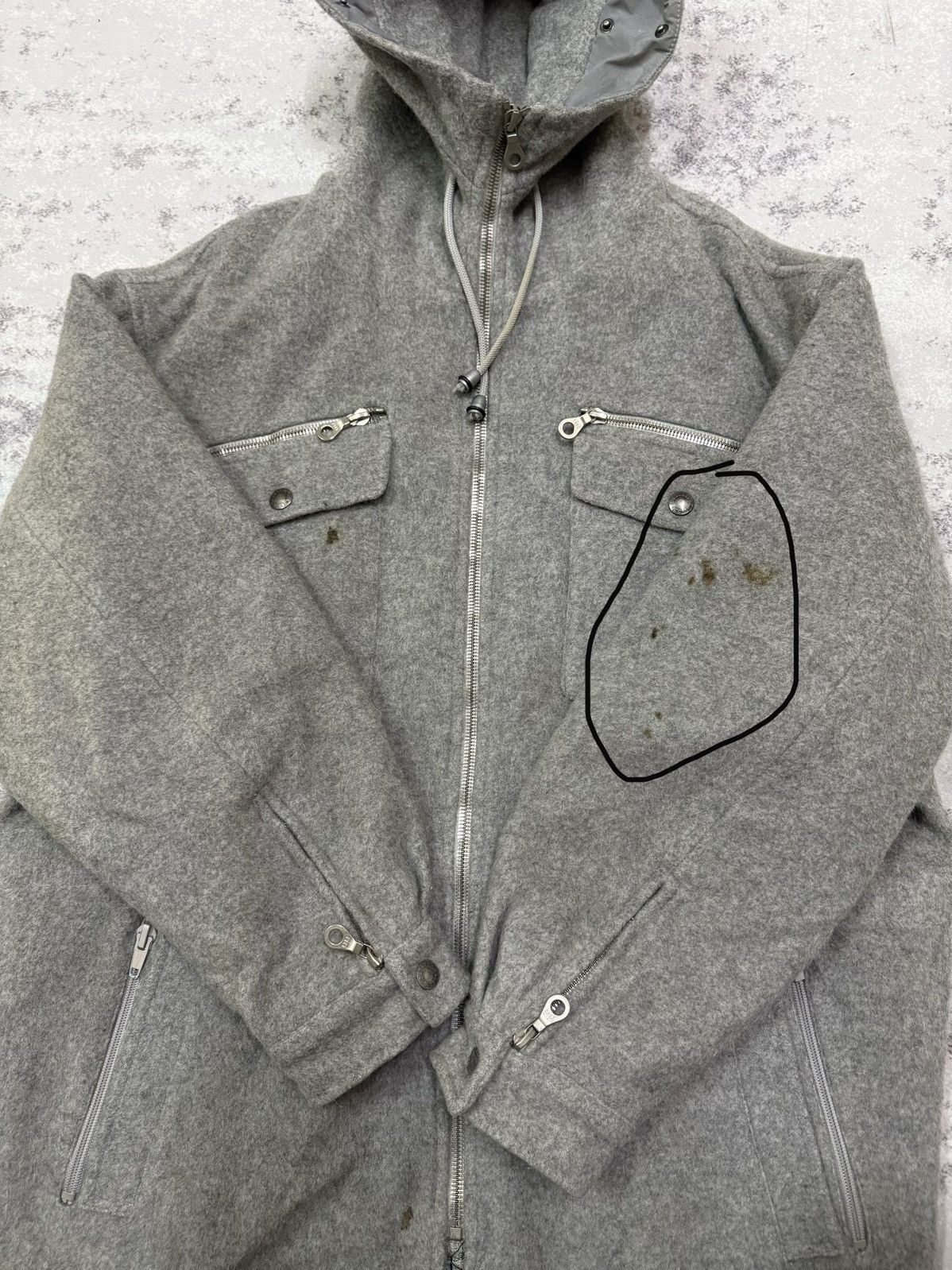 Iceberg Vintage 90s Iceberg Tunes Riri Opti Zipper Wool Jacket Hodie Size US XL / EU 56 / 4 - 6 Thumbnail