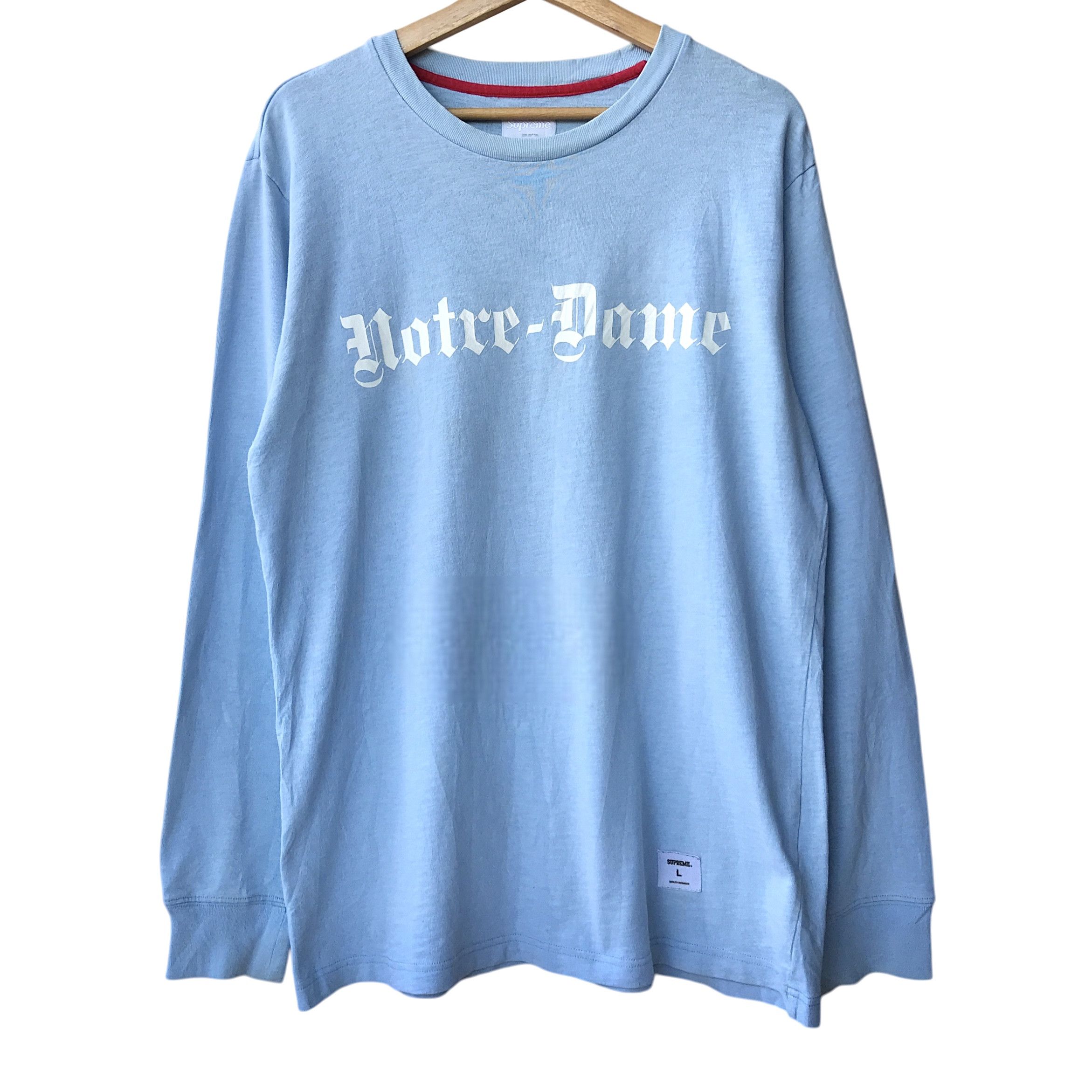 Supreme Supreme Notre-Dame SS15 Slubby Longsleeve Tee | Grailed