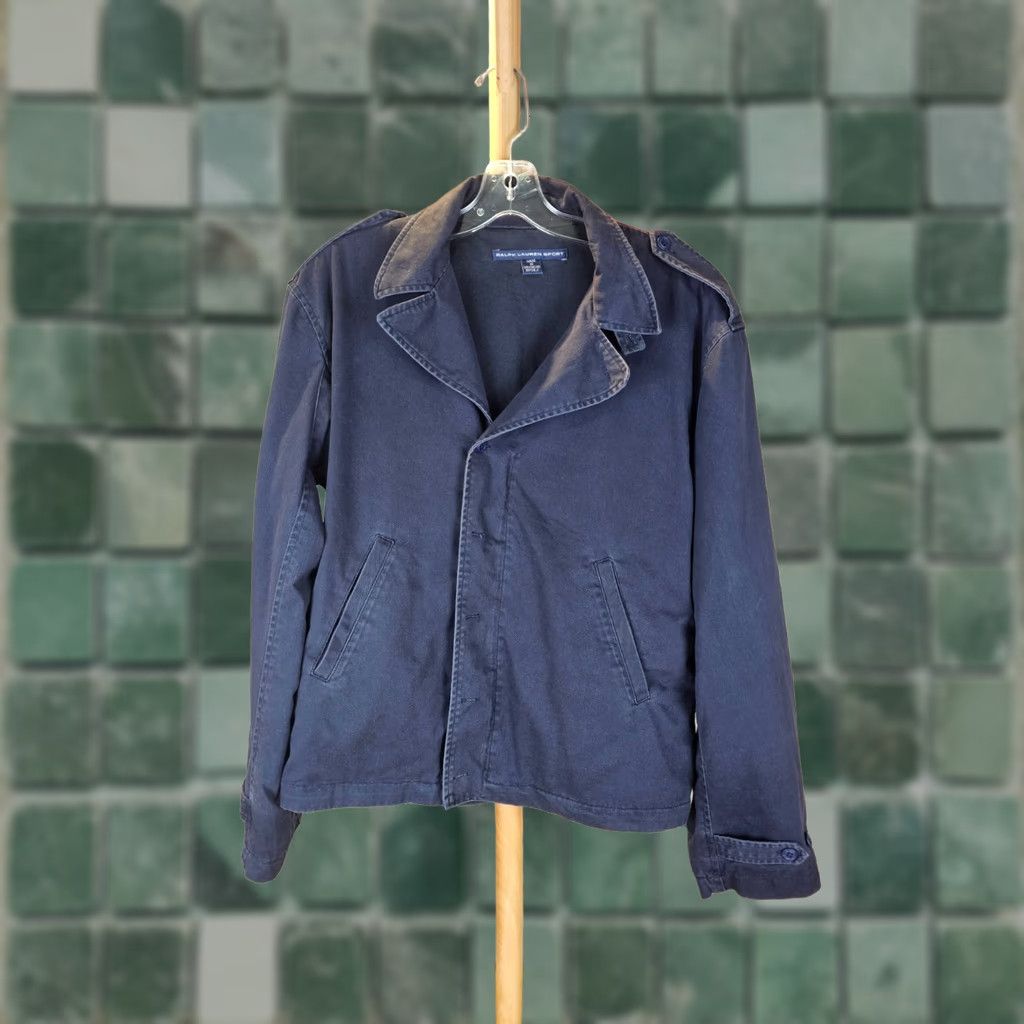 Polo Ralph Lauren VINTAGE Polo Ralph Lauren POLO SPORT NAVY M-41 MILITARY STYLE COTTON JACKET SZ LARGE Size US L / EU 52-54 / 3 - 1 Thumbnail