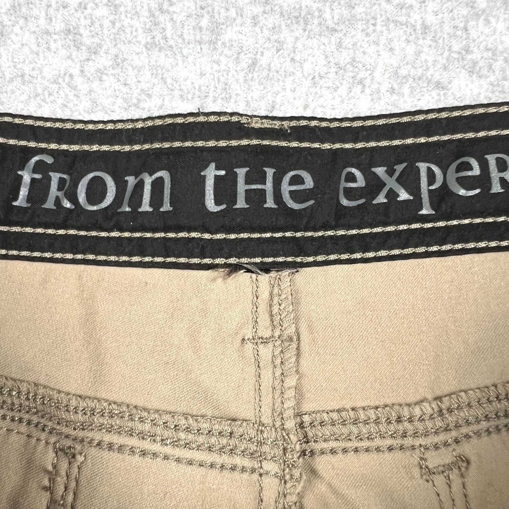 Prana prAna Stretch Zion II Pants Hiking Belt Roll Snap Up 36x33 Mens Beige Size US 36 / EU 52 - 3 Thumbnail