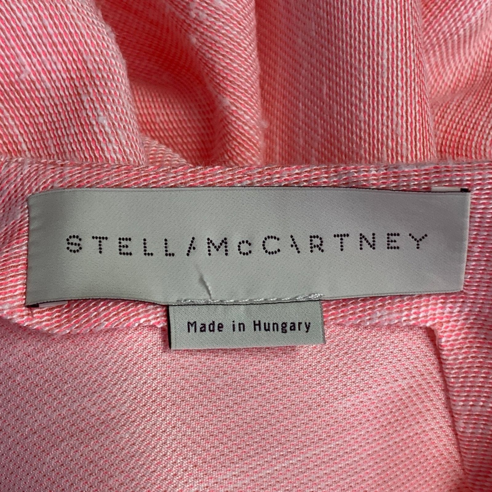 Stella McCartney STELLA McCARTNEY Pink Rayon Silk Textured Crew Neck Boxy Top Size L / US 10 / IT 46 - 4 Thumbnail