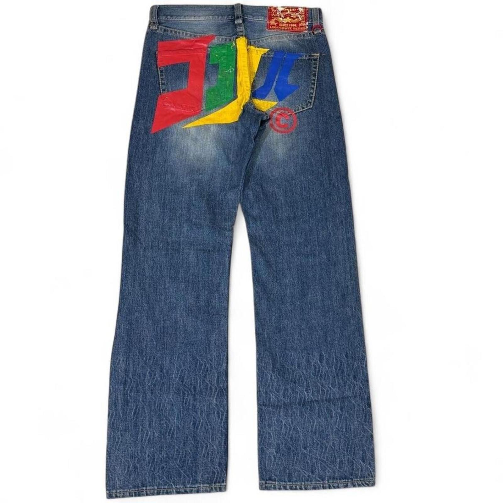 True Religion CO&LU Painted unique design denim jeans Size 30" / US 8 / IT 44 - 1 Thumbnail