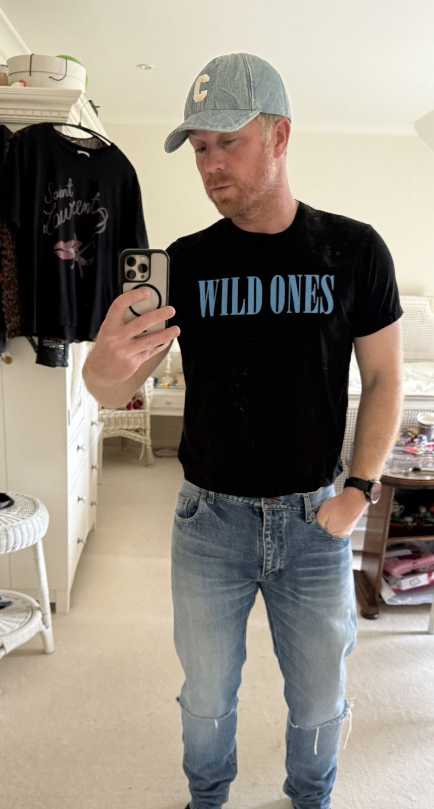 Amiri Amiri black blue ‘wild ones’ t shirt Size US M / EU 48-50 / 2 - 3 Thumbnail