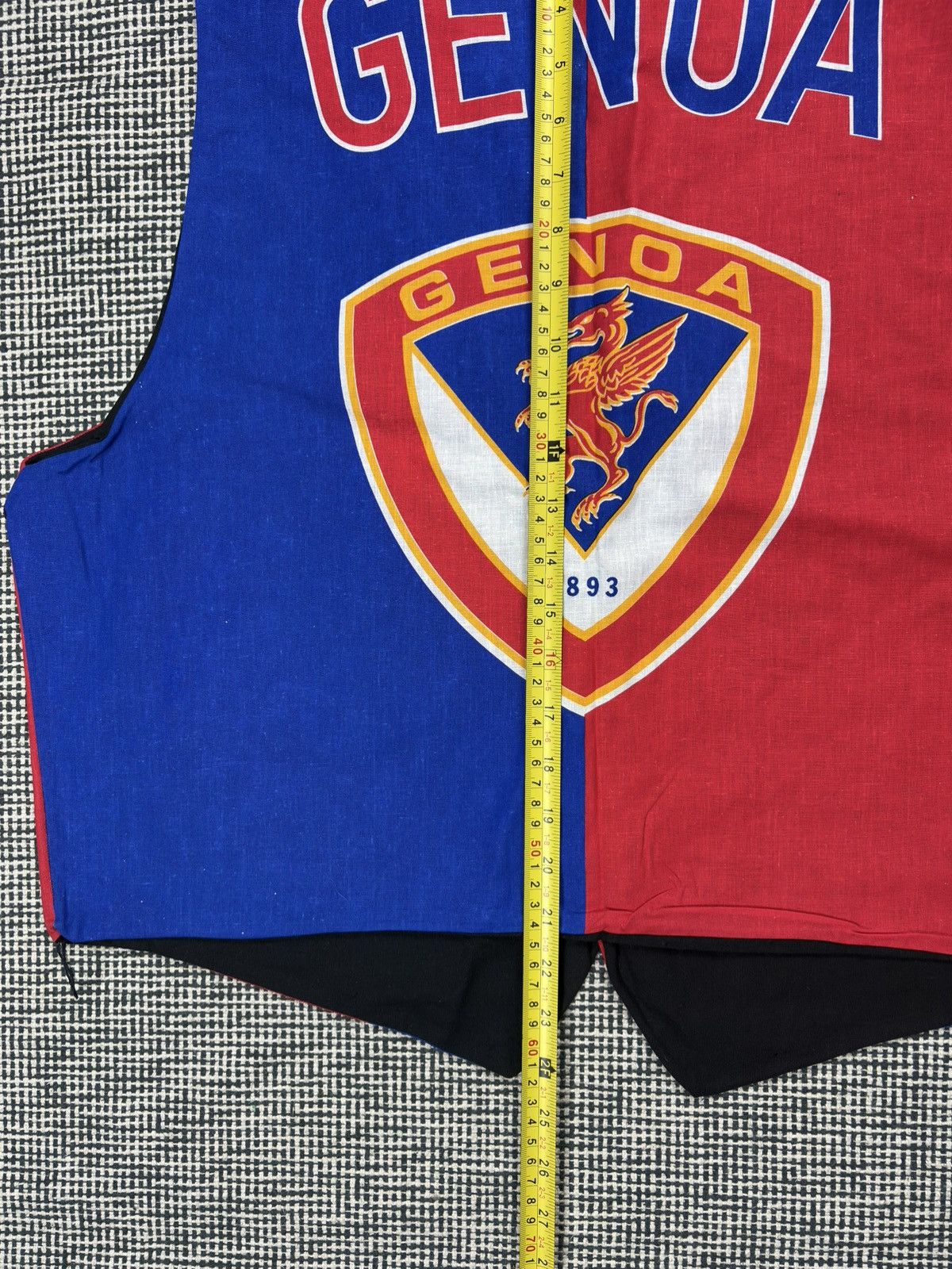 Vintage Turbogadget Genoa 1893 Soccer Italy Vest Jacket blokecore Size US XL / EU 56 / 4 - 7 Thumbnail