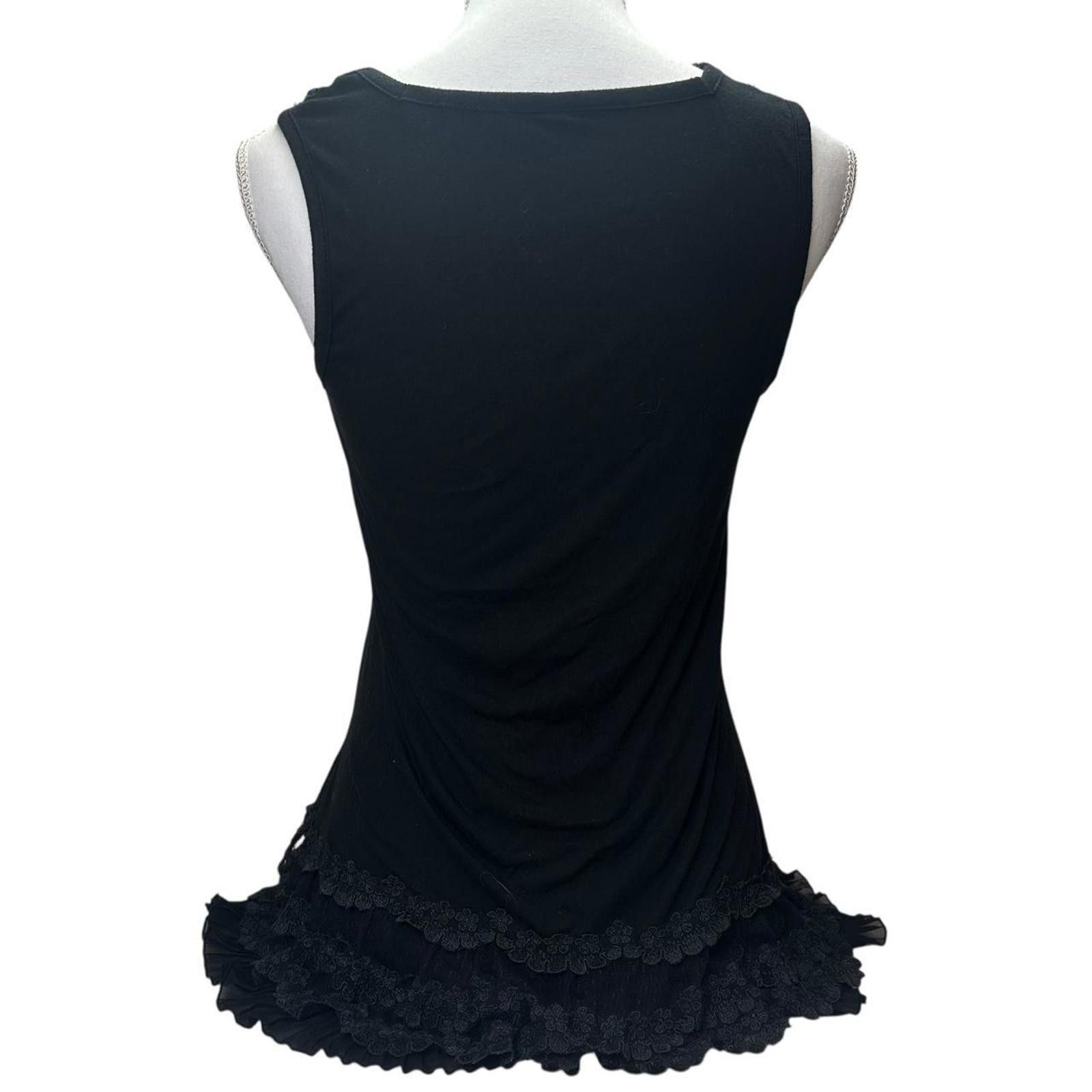 Designer Women's Black Vests-tanks-cami Size ONE SIZE - 4 Thumbnail