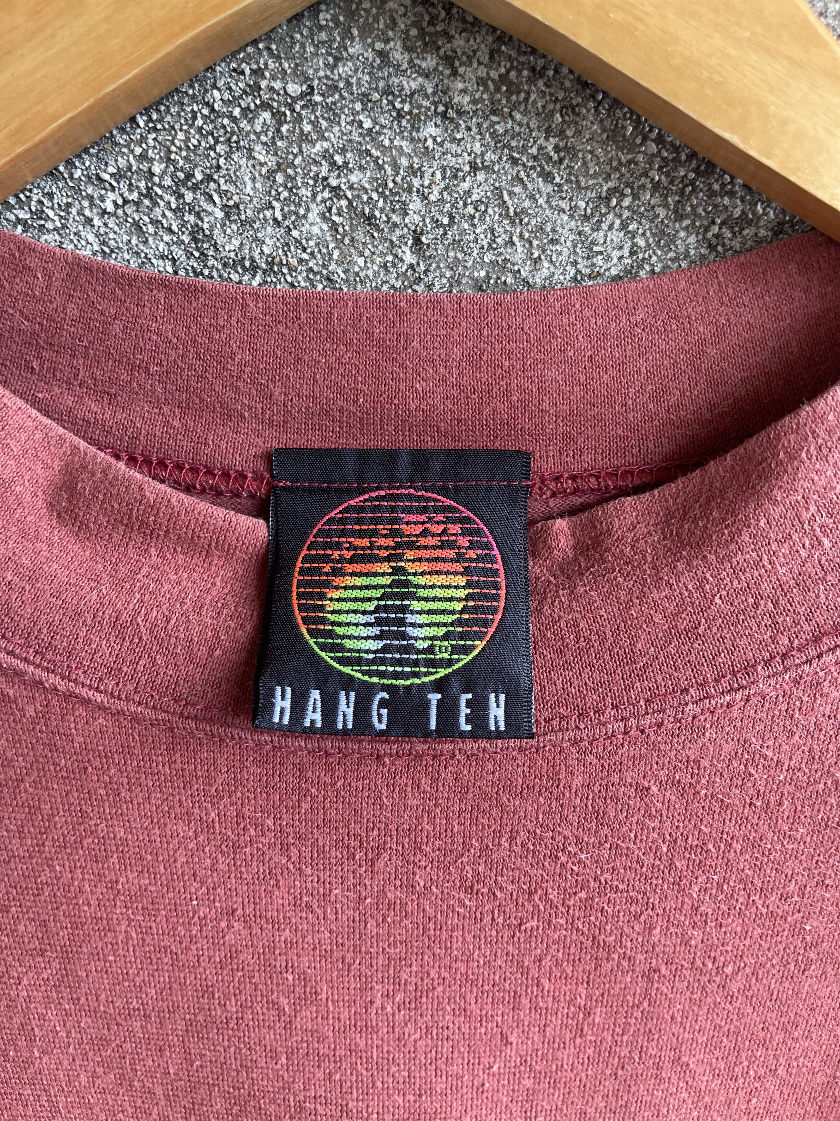 Hang Ten Vintage90s🔥Hang Ten🔥Big Logo Single Stitch Longsleeve Tshirt Size US M / EU 48-50 / 2 - 10 Thumbnail