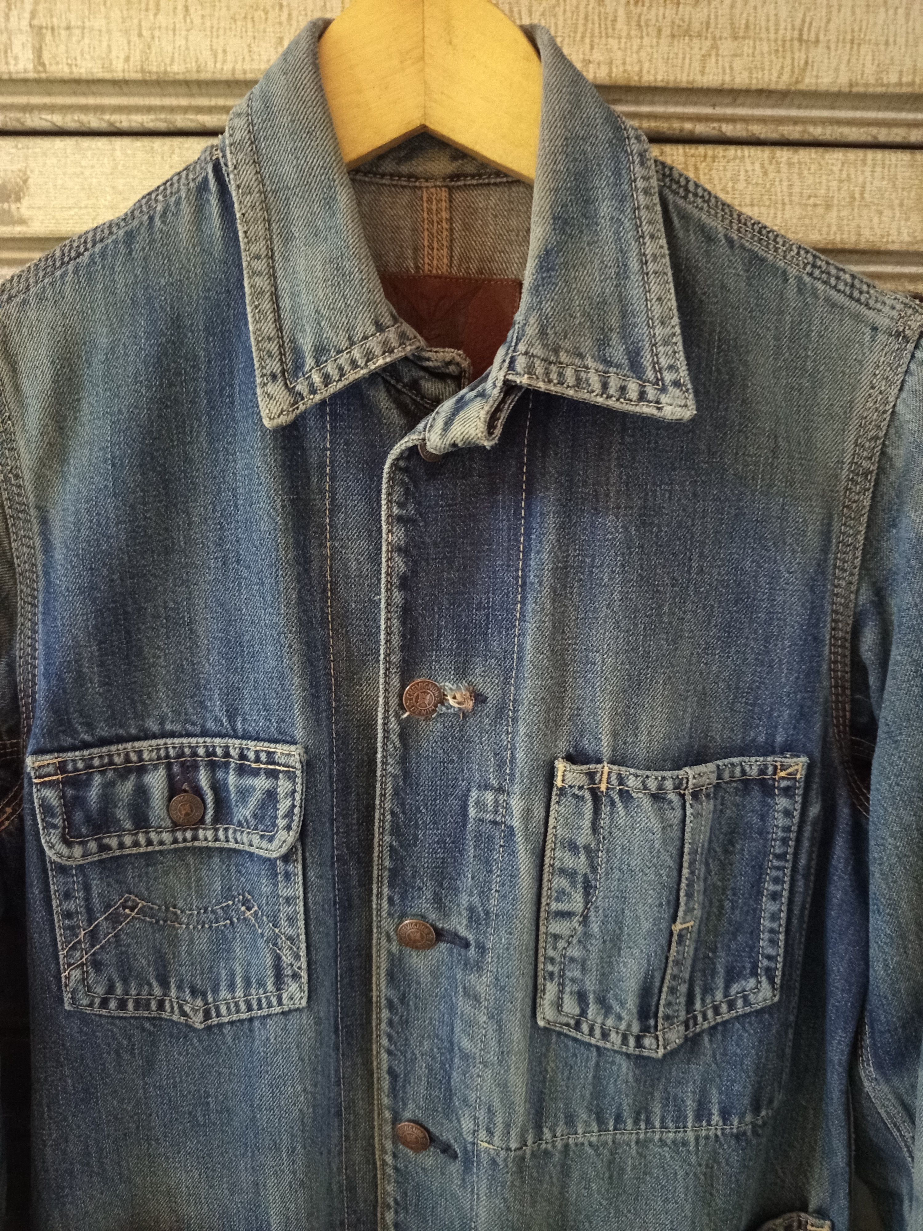 Chevignon Vintage Chevignon Selvedge Chore Jacket Size US M / EU 48-50 / 2 - 6 Thumbnail