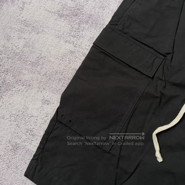 Rick Owens RICK OWENS size L Black pocket drop-crotch shorts Size US 27 - 3 Thumbnail
