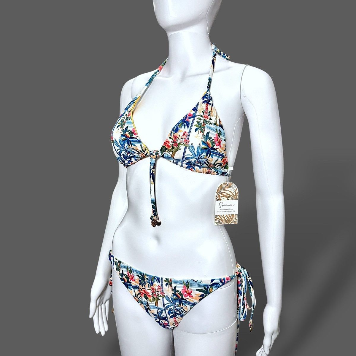 Other Escape to Paradise Womens Positano Sun Strap Bikini Set Sz M Size ONE SIZE - 6 Thumbnail