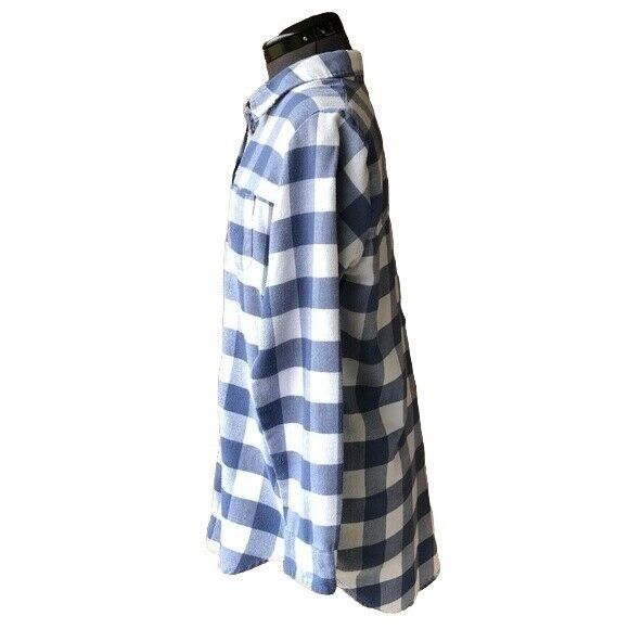 Nordstrom Free Press Nordstrom Women's Blue Plaid Flannel Lounge Sleep Size XS / US 0-2 / IT 36-38 - 5 Thumbnail