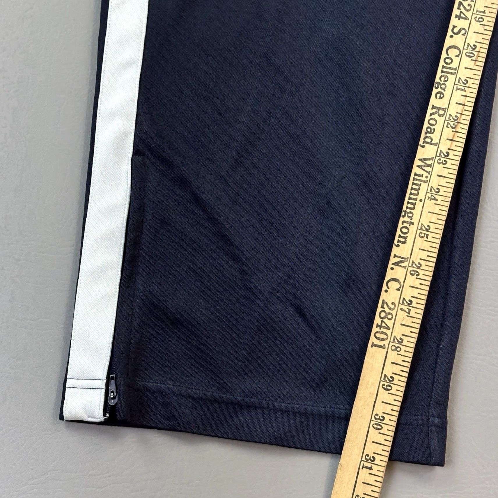 Starter VINTAGE Starter Track Pants Mens XL Navy White Baggy Relaxed Ankle Zip Y2K Size US 36 / EU 52 - 4 Thumbnail