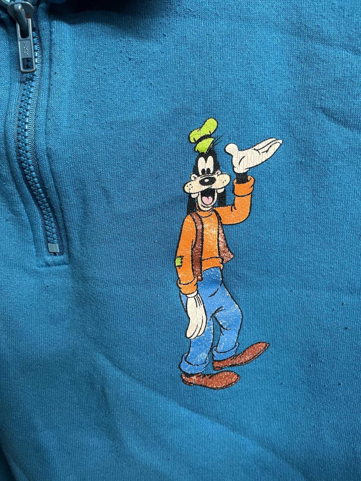 Disney Disney Goofy Quarter Zip Crewneck Sweatshirt Made in USA Size US M / EU 48-50 / 2 - 3 Thumbnail