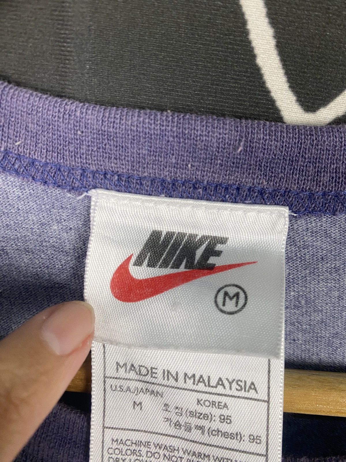 Nike × Vintage Vintage Nike Ringer Small Logo Size US L / EU 52-54 / 3 - 4 Thumbnail