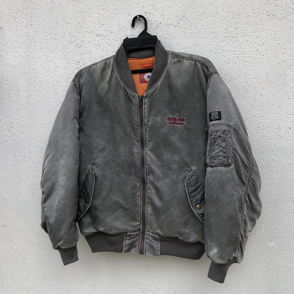 Converse Vintage Converse Sun Faded Ma-1 Bomber Jacket Size US L / EU 52-54 / 3 - 2 Thumbnail