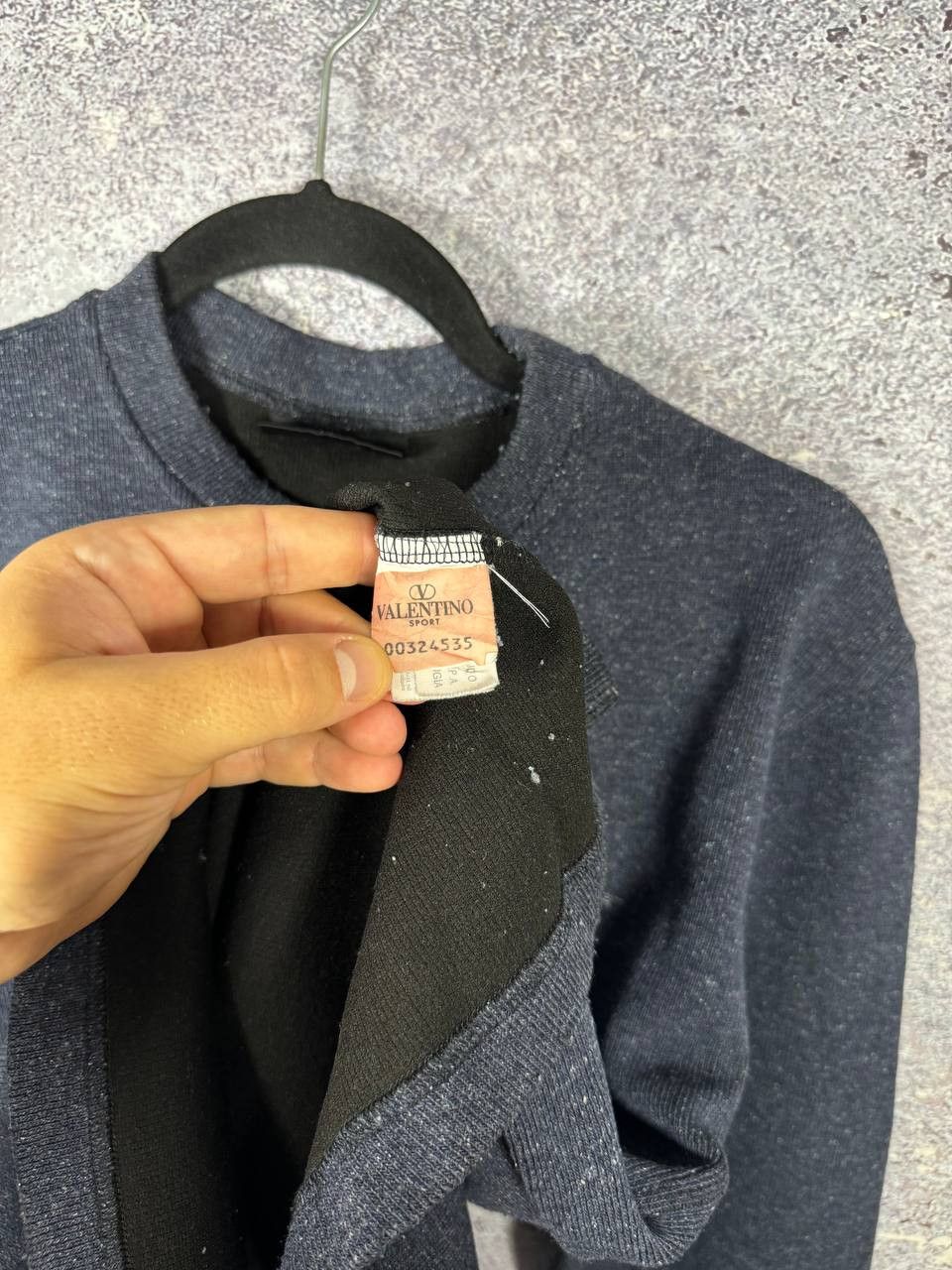 Valentino Valentino Sport Lana Wool Sweatshirt Blue Vintage Large Size US L / EU 52-54 / 3 - 11 Thumbnail