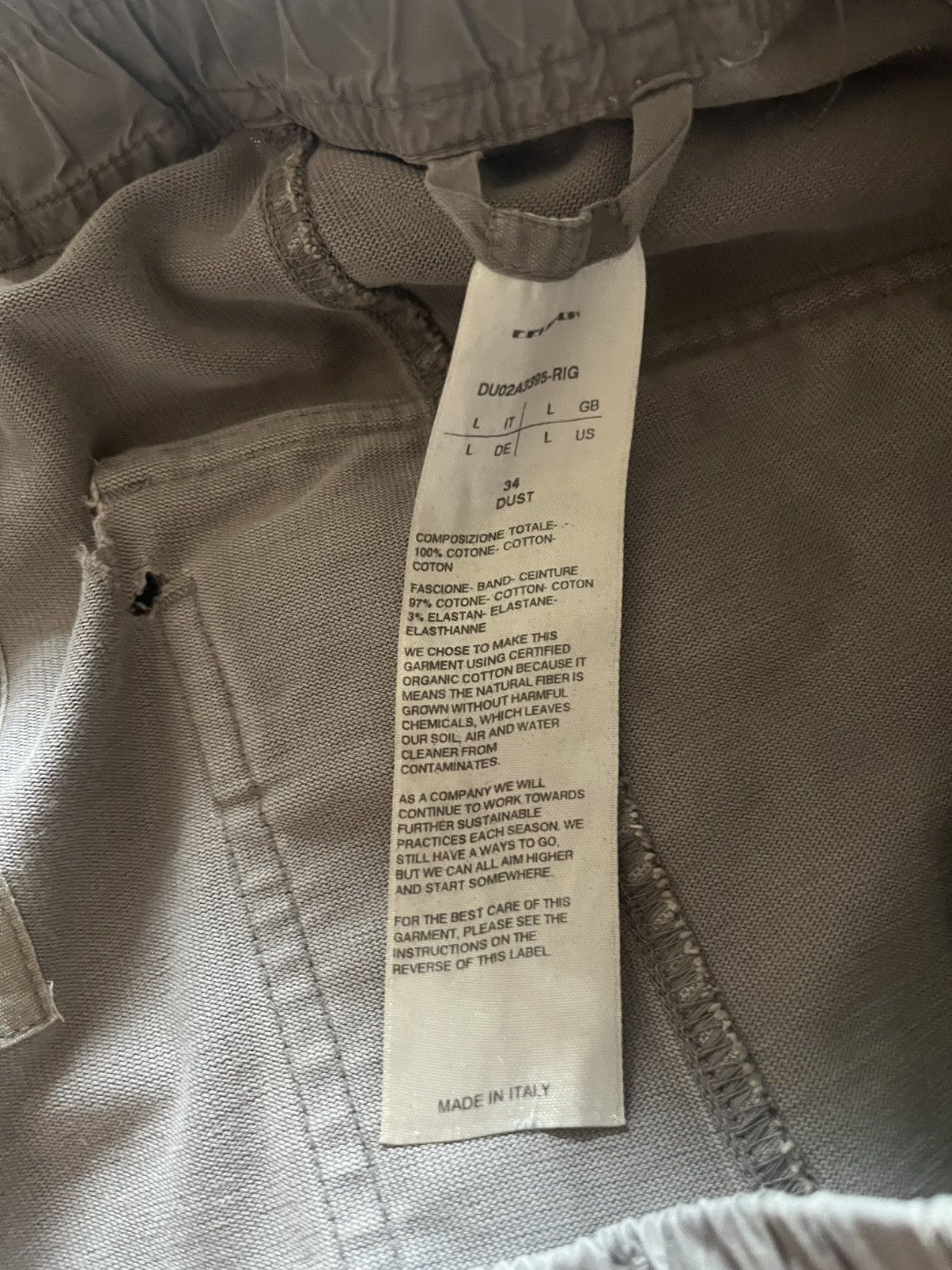 Rick Owens RICK OWENS DRKSHDW PRISONER SWEATPANTS Size US 34 / EU 50 - 3 Thumbnail