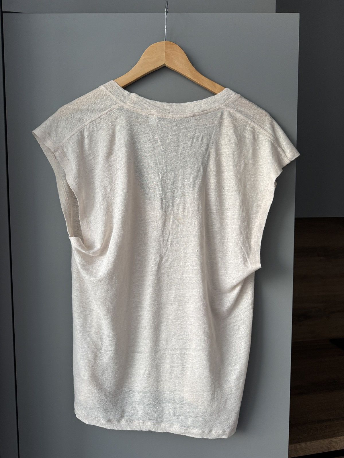 Iro Iro Dirk Linen Scoop Neck Tank Tee Size XS / US 0-2 / IT 36-38 - 6 Thumbnail