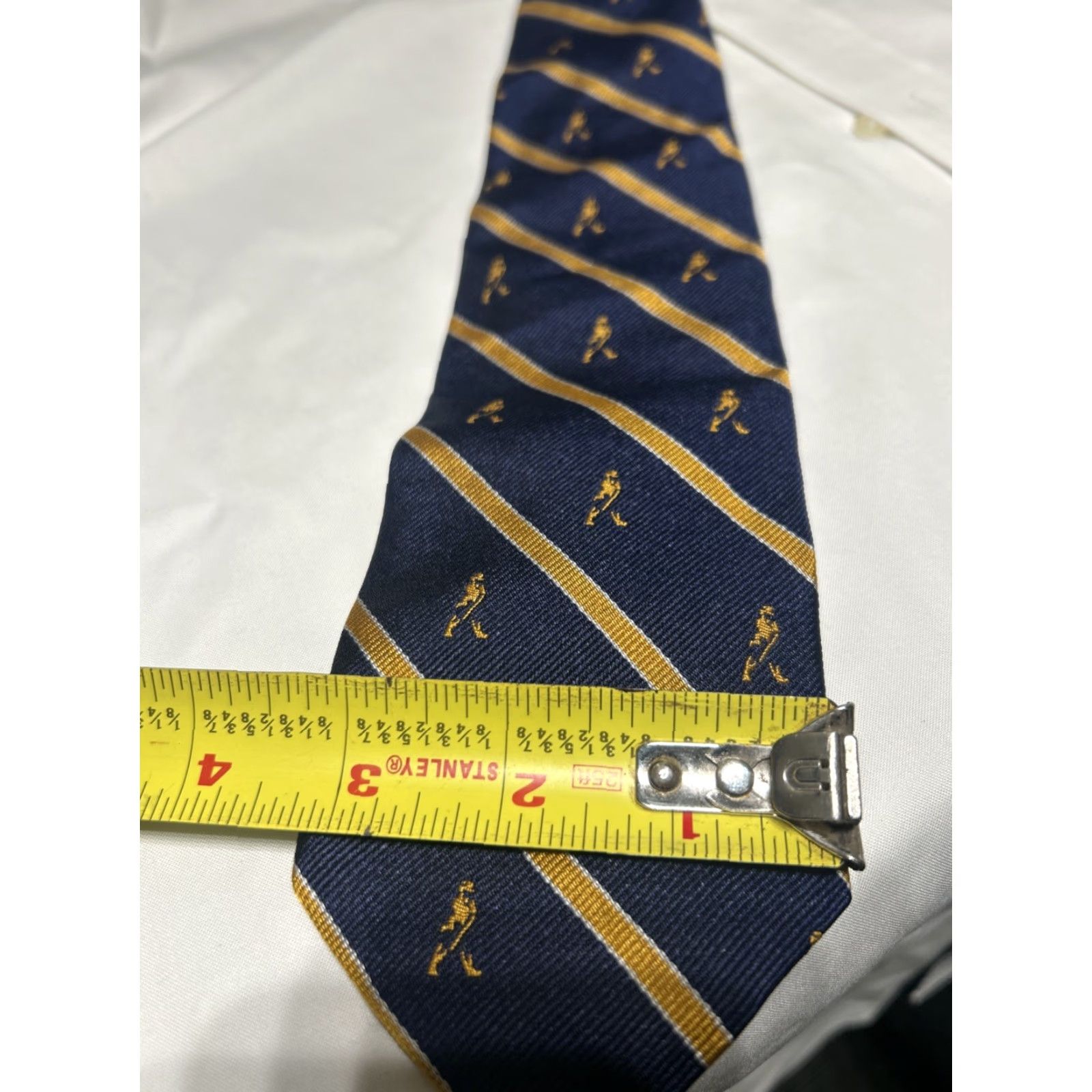 Brooks Brothers Brooks Brothers Tie Geometric Silk Blue Repp Stripe Cal Berkeley Golf Vintage: No Men's One Size 57"-60" Size ONE SIZE - 7 Thumbnail