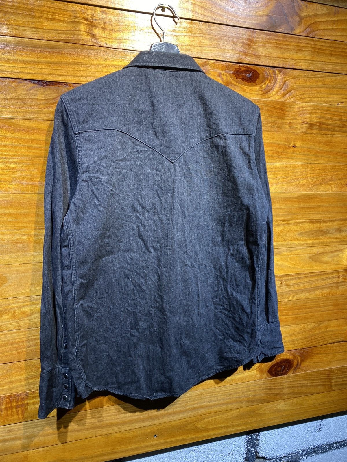RUDE GALLERY Rude Gallery Japan Black Denim Western Shirt Casual Workwear Size US S / EU 44-46 / 1 - 13 Thumbnail