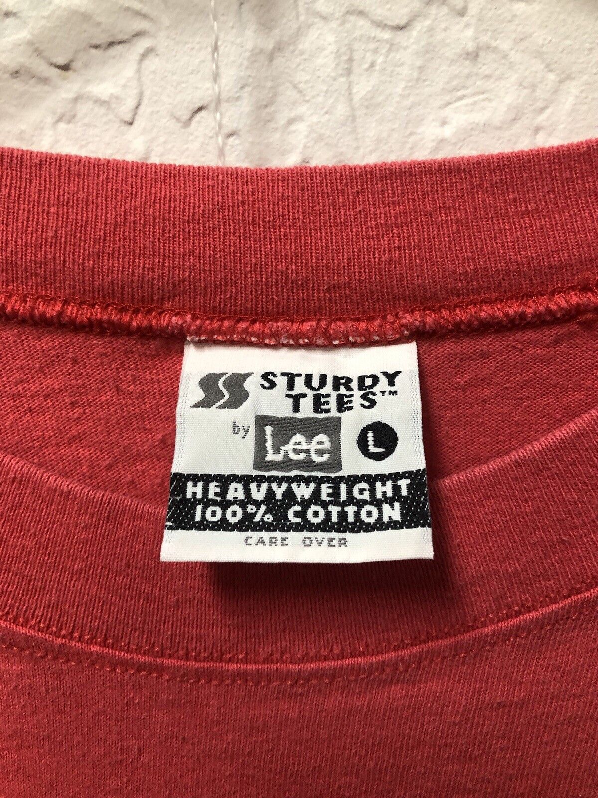 Lee × Vintage Lee Sturdy Tees T Shirt Blank Cotton Faded USA Large / XL Size US XL / EU 56 / 4 - 3 Thumbnail