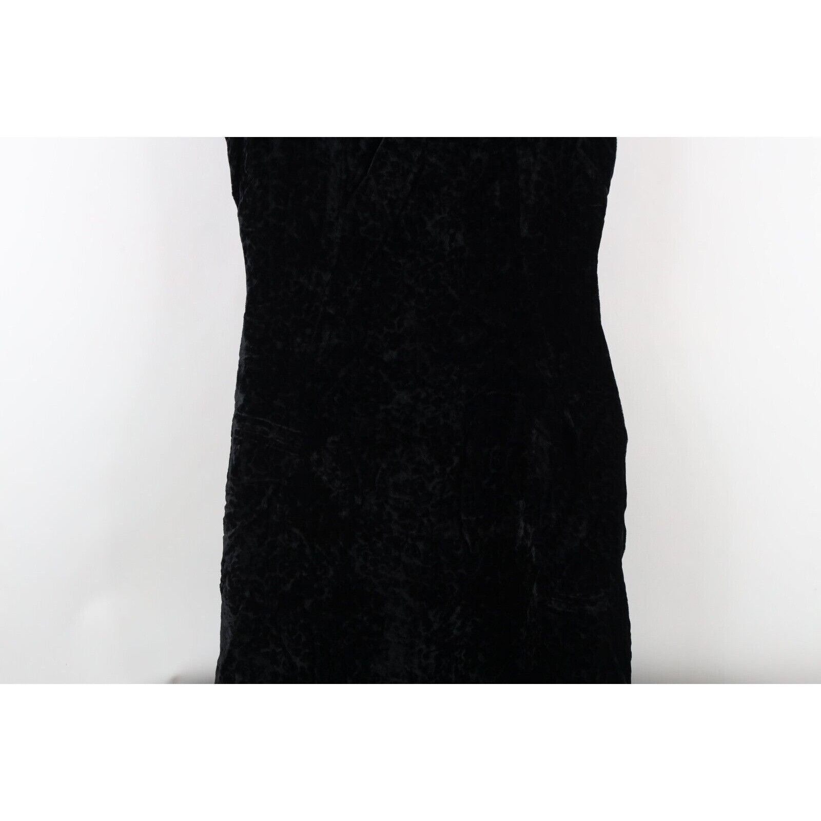 Vintage Vintage 60s 70s Crushed Velvet Floral Full Length Dress Size XL / US 12-14 / IT 48-50 - 3 Thumbnail