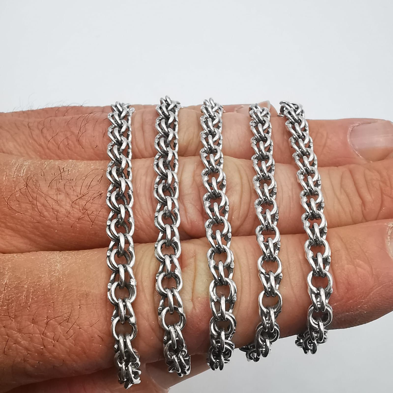 Sterling Silver × Vintage Vintage Jewelry Chain, 925 Sterling Silver, Signed 32,55g Size ONE SIZE - 8 Thumbnail