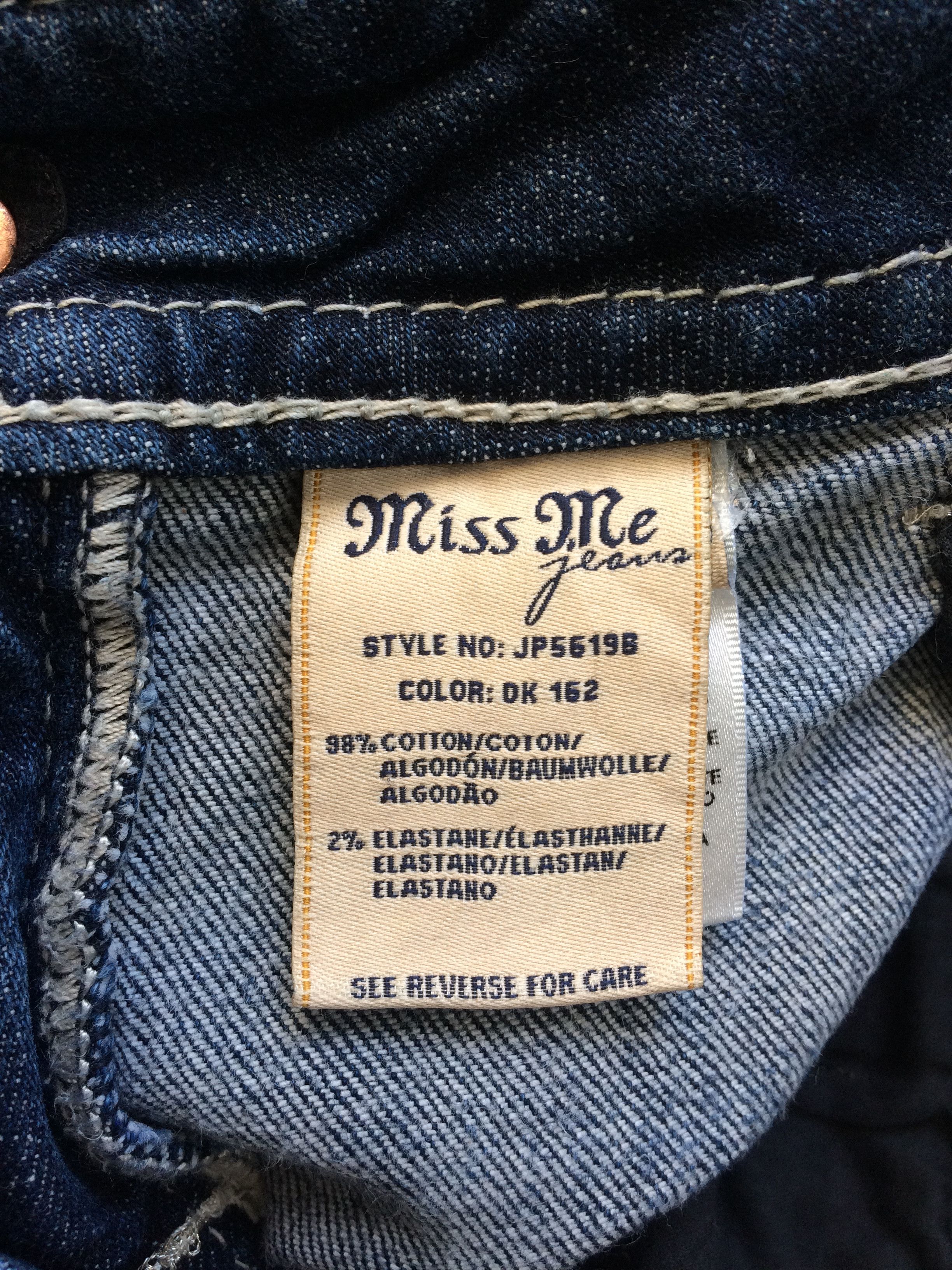 Designer × Jean × Miss Me Y2K Bootcut Denim Jeans D-646 Size 29" - 12 Thumbnail