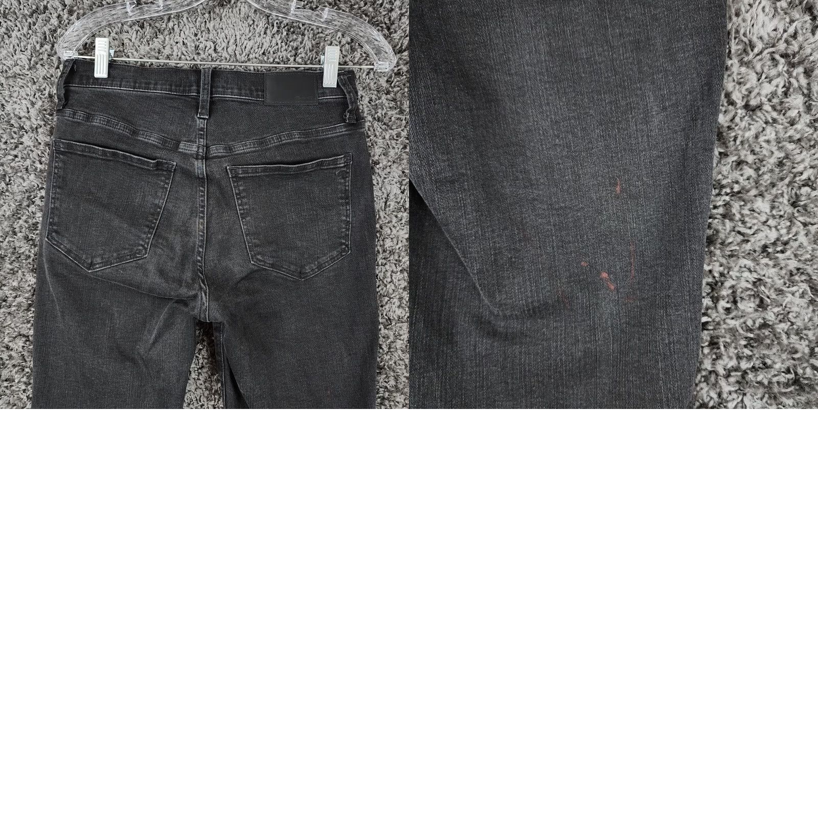 Madewell Madewell Jeans Women 27P Petites 10" High Rise Skinny Black Womens Size 27" / US 4 / IT 40 - 8 Thumbnail