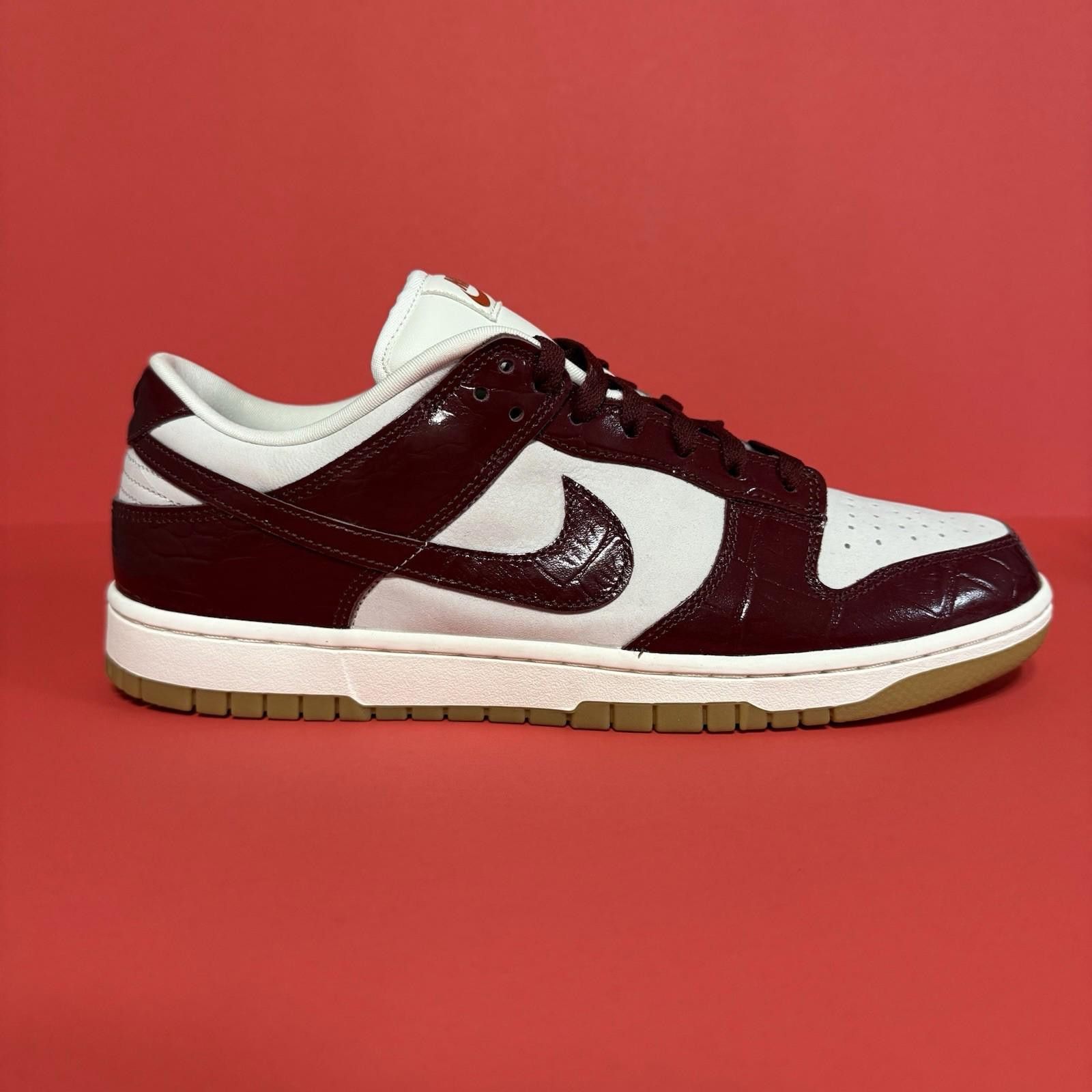 Nike Nike Dunk LX Team Red Croc Shoes FJ2260-004 W 12.5 / 11 M Size US 12 / IT 42 - 1 Thumbnail