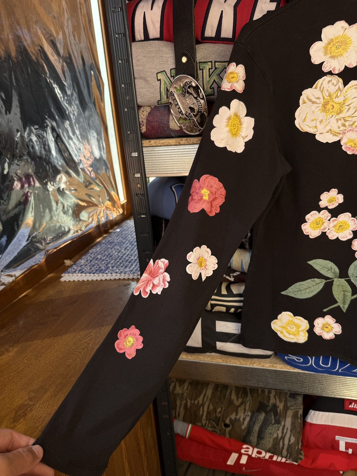 Dior Crazy CHRISTIAN DIOR Flowers Long Sleeve Size L / US 10 / IT 46 - 9 Thumbnail