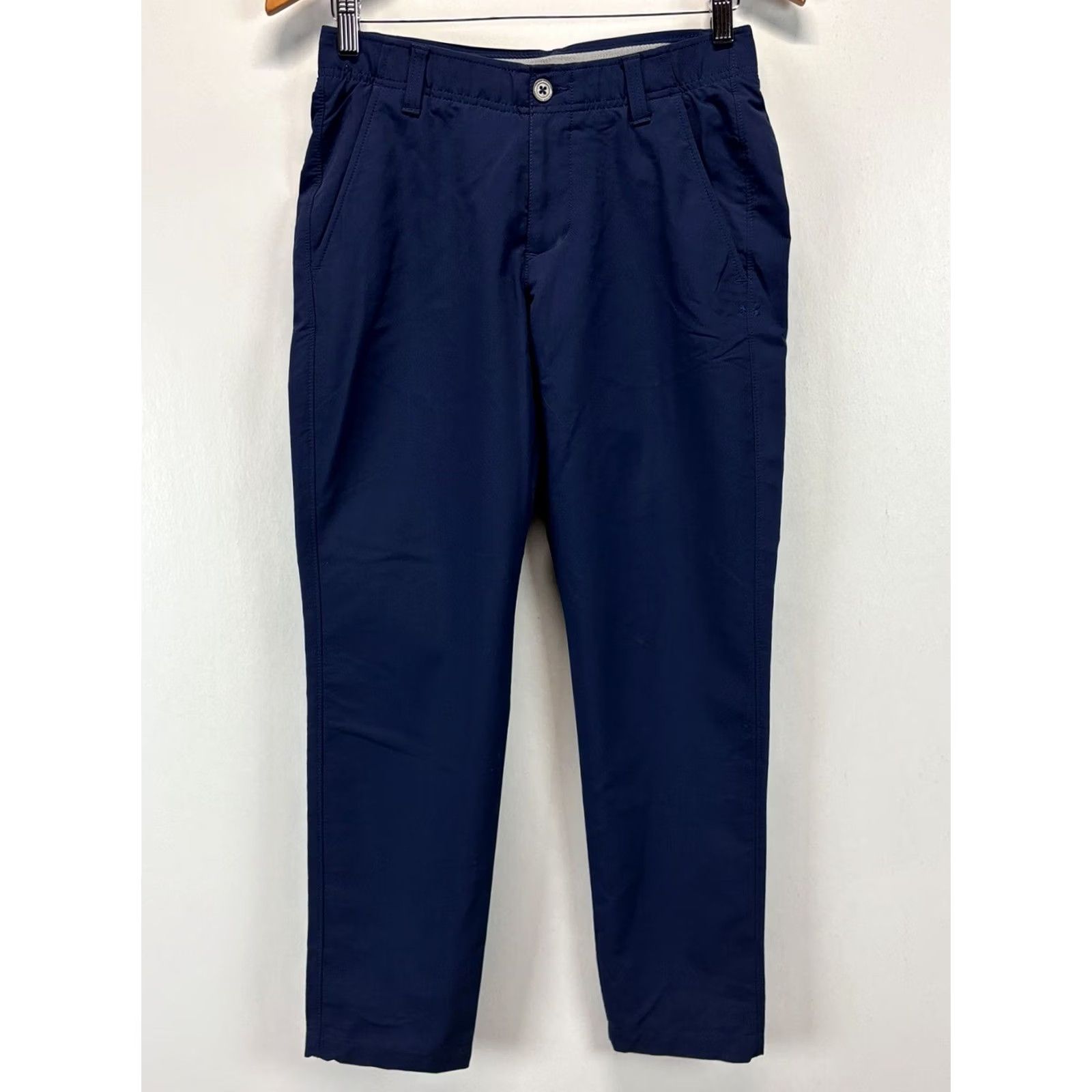 Under Armour Under Armour Pants Mens 30x30 Blue Performance Lightweight Chino Flat Front Regular Straight Golf Sports 90s? Size US 30 / EU 46 - 2 Thumbnail