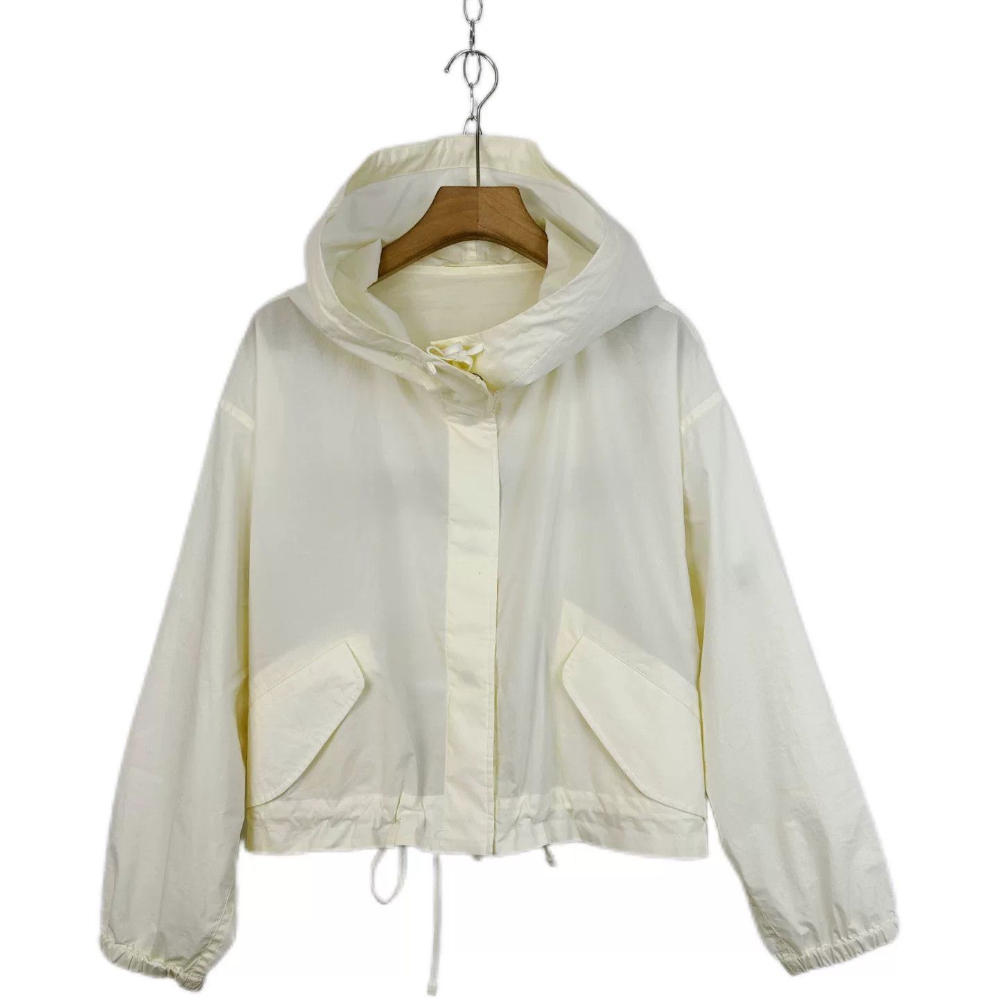 Jil Sander Jil Sander White Oversized Hooded Jacket Size M / US 6-8 / IT 42-44 - 1 Thumbnail