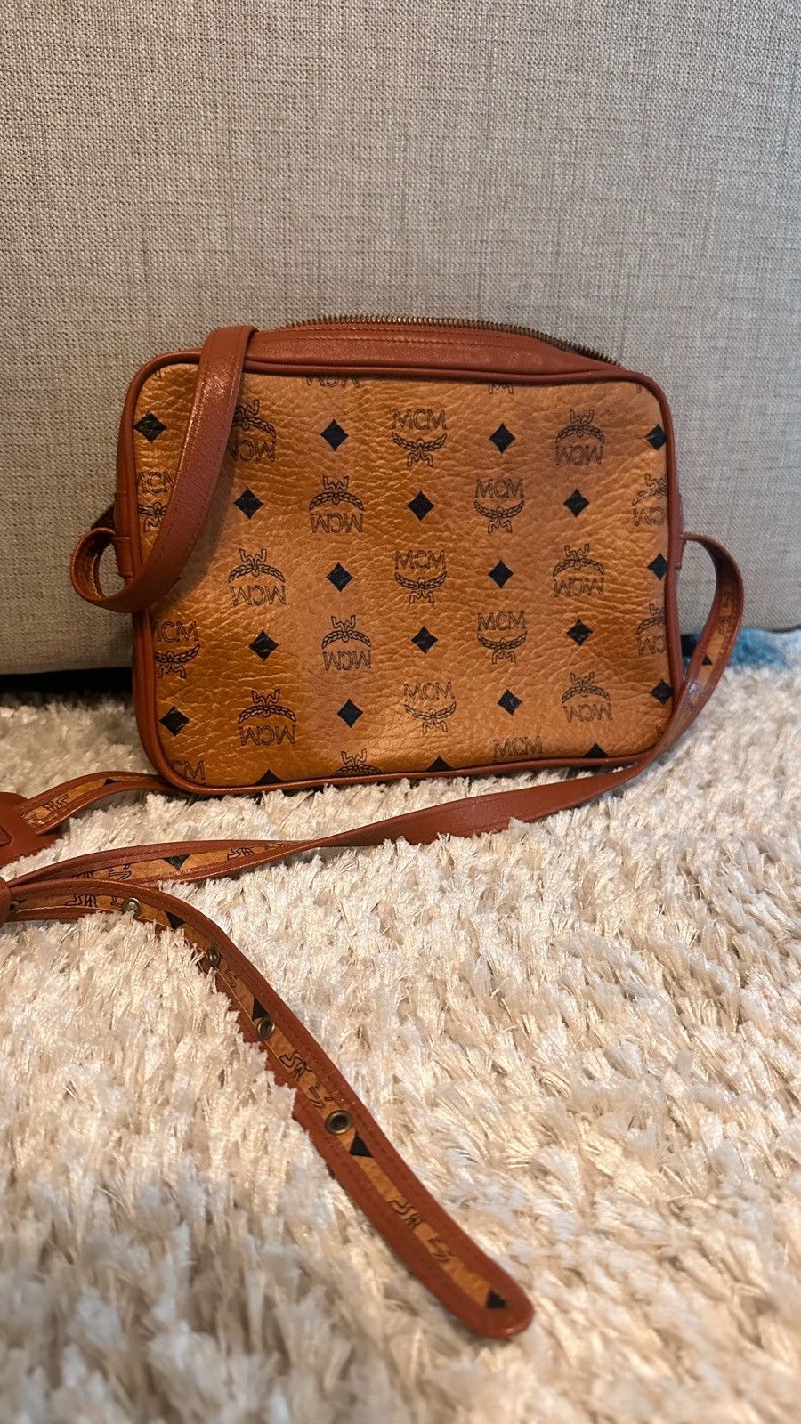MCM MCM Women's Brown Klassik Logo Crossbody Bag Size ONE SIZE - 2 Thumbnail