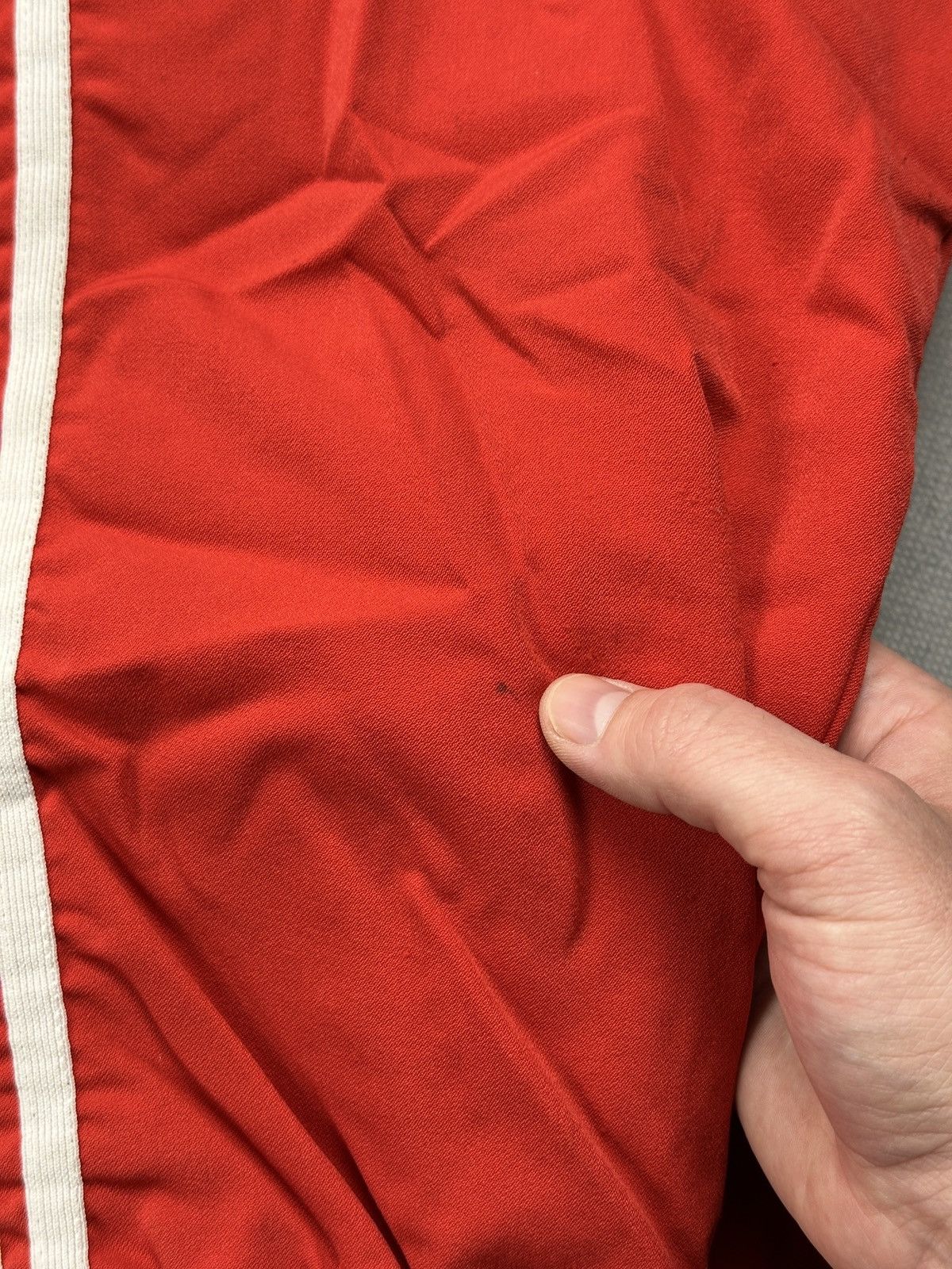 Adidas Vintage Adidas West Germany Rare Track Jacket Red White 80s Size US L / EU 52-54 / 3 - 12 Thumbnail