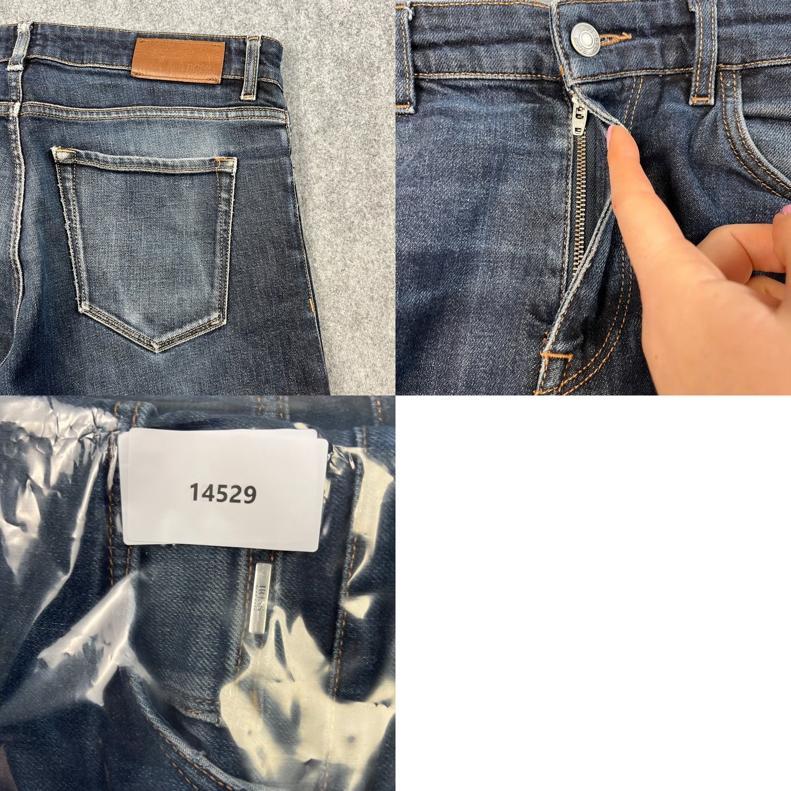 Hugo Boss HUGO BOSS Jeans Maine 3 32x32 Dark Wash Blue Tapered Slim 5-Pocket Denim Cotton Elastan Men Size US 32 / EU 48 - 9 Thumbnail