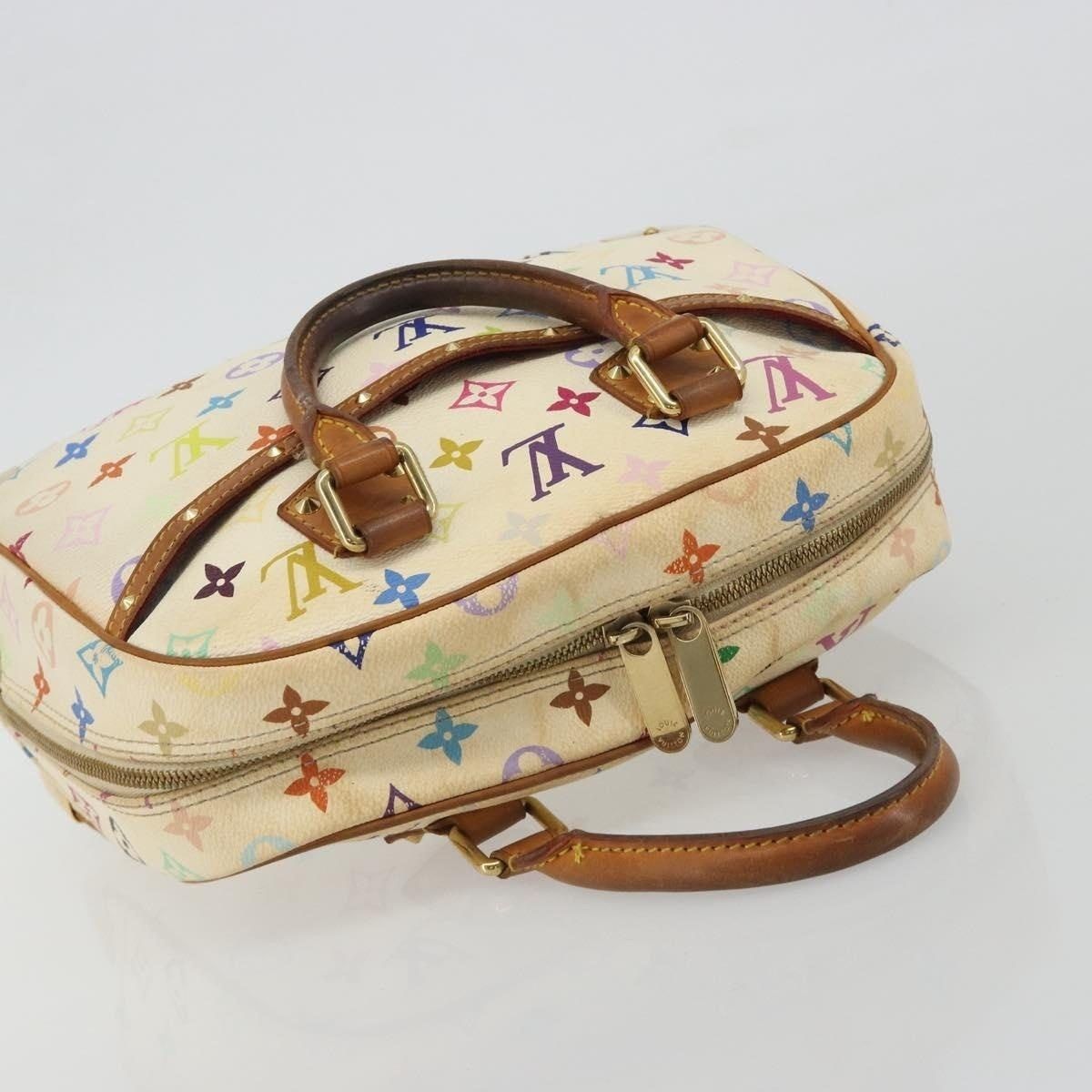Louis Vuitton Louis Vuitton Monogram Multicolor Trouville Handbag White Size ONE SIZE - 5 Thumbnail
