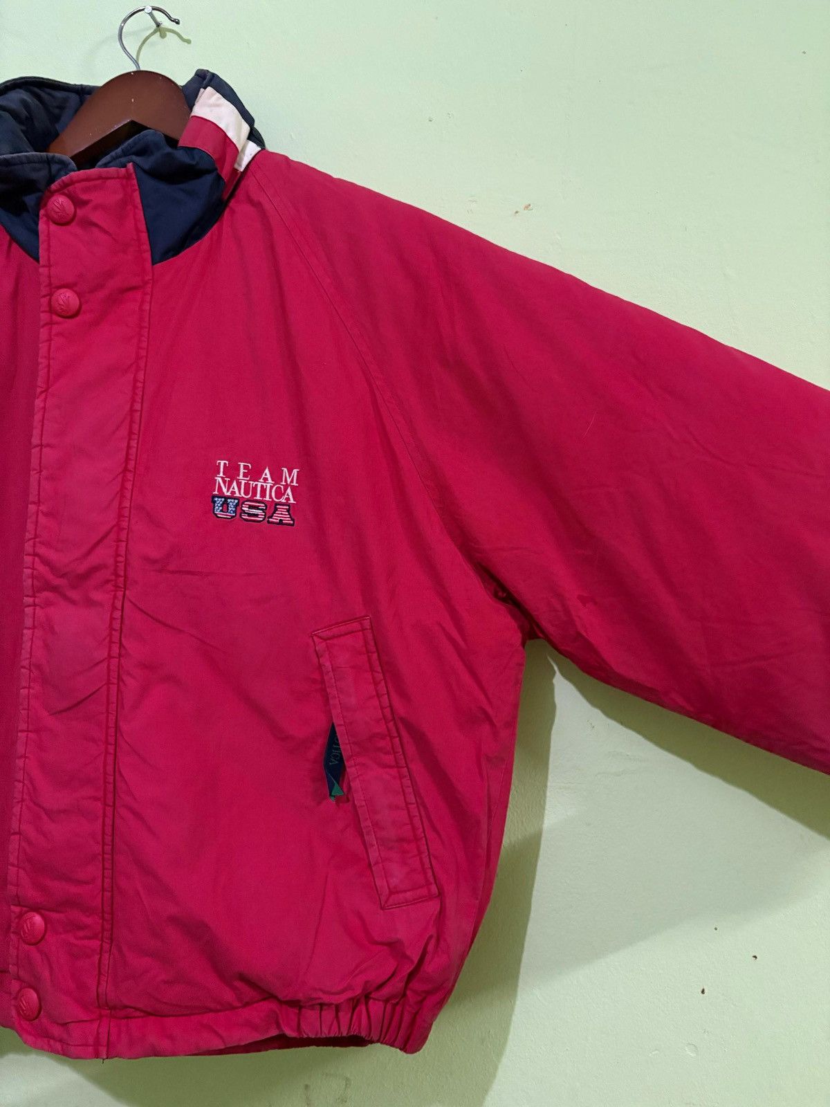 Nautica × Vintage Vintage 90’s Nautica Team USA Puffer Jacket Nice Design Size US M / EU 48-50 / 2 - 3 Thumbnail
