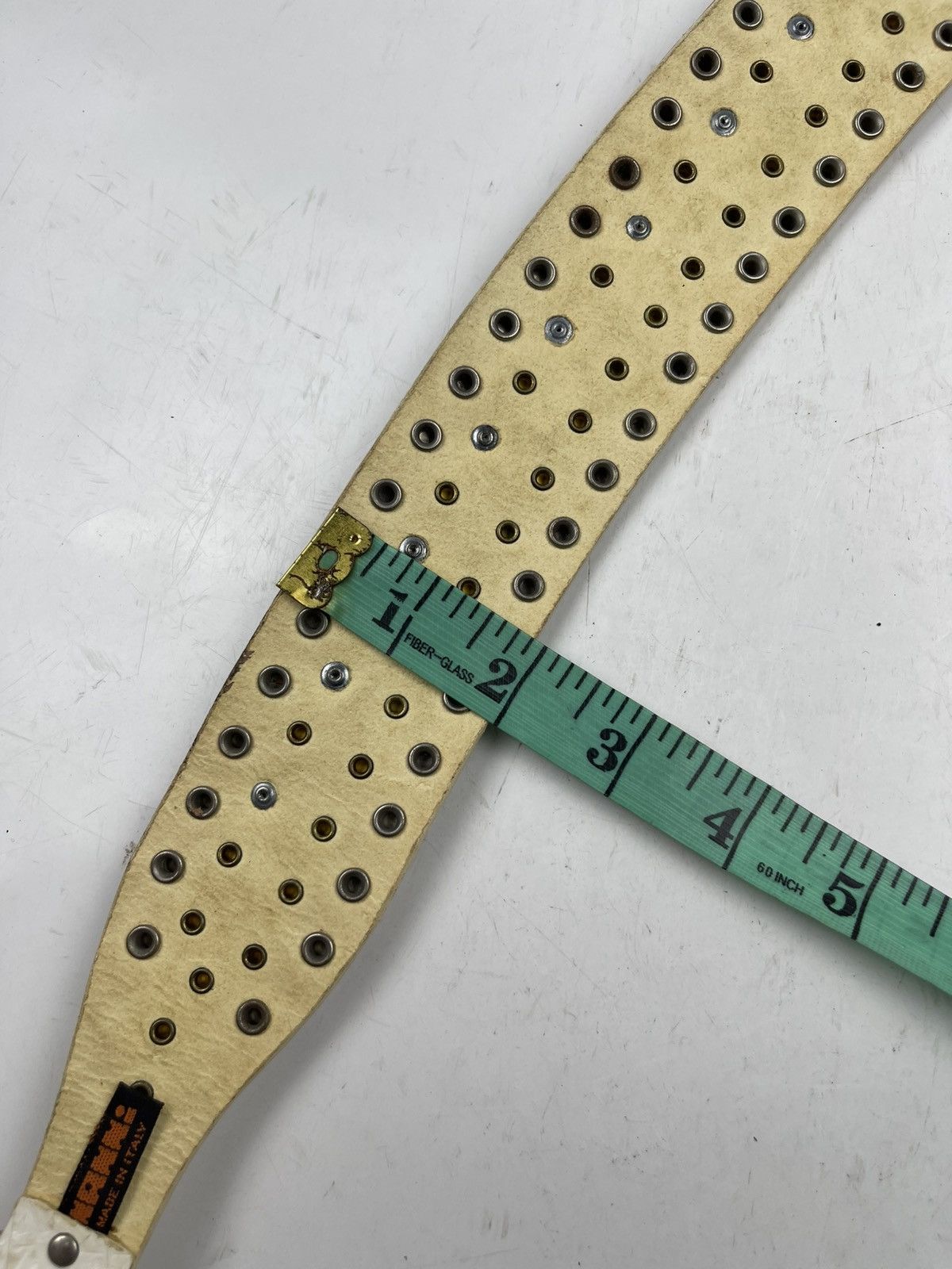 Japanese Brand rare designs nanni studded leather belt made in italy tc31 Size 34 - 11 Thumbnail