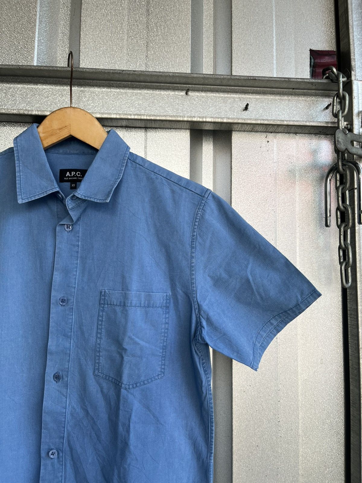 A.P.C. a.p.c short sleeve button shirt /cdg/kapital/isseymiyake Size US S / EU 44-46 / 1 - 3 Thumbnail