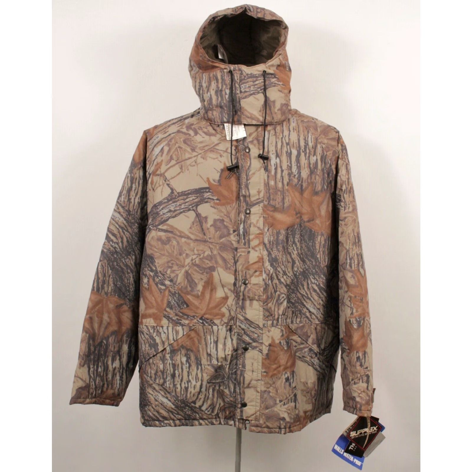 Walls VINTAGE Walls 90s NOS Camo Coat Parka 2XL Brown Nylon Winter Outdoor Mens Size US XXL / EU 58 / 5 - 2 Thumbnail