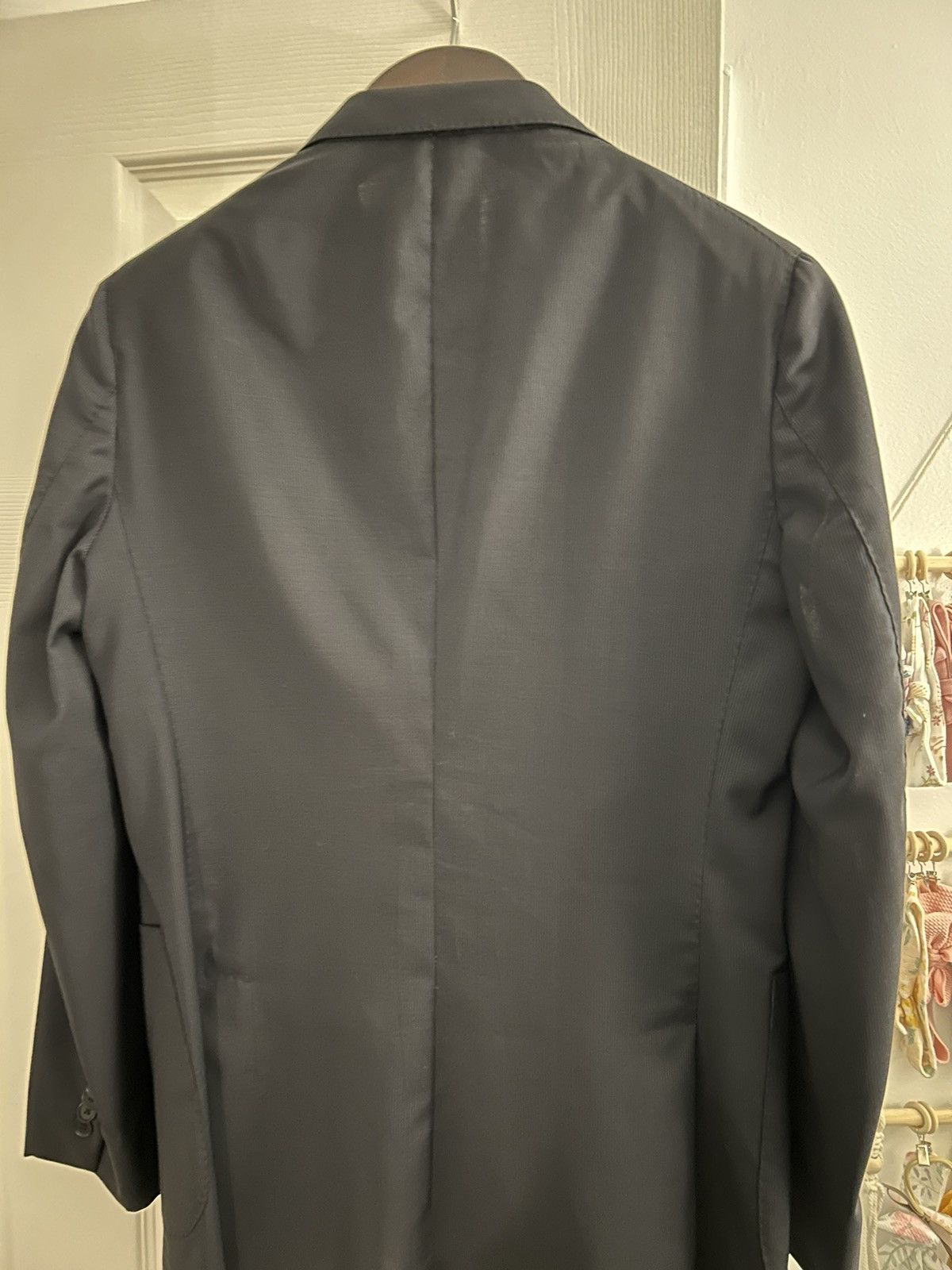 Eidos Napoli Eidos Napoli Navy Unstructured Blazer Size 36R - 4 Thumbnail
