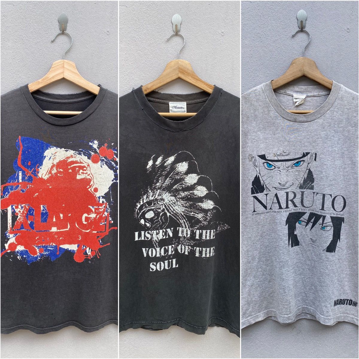 Anime × Japanese Brand 🔥COMBO DEAL🔥 3pcs Vintage Naruto + X Large + Acoustic Tees Size US M / EU 48-50 / 2 - 1 Thumbnail